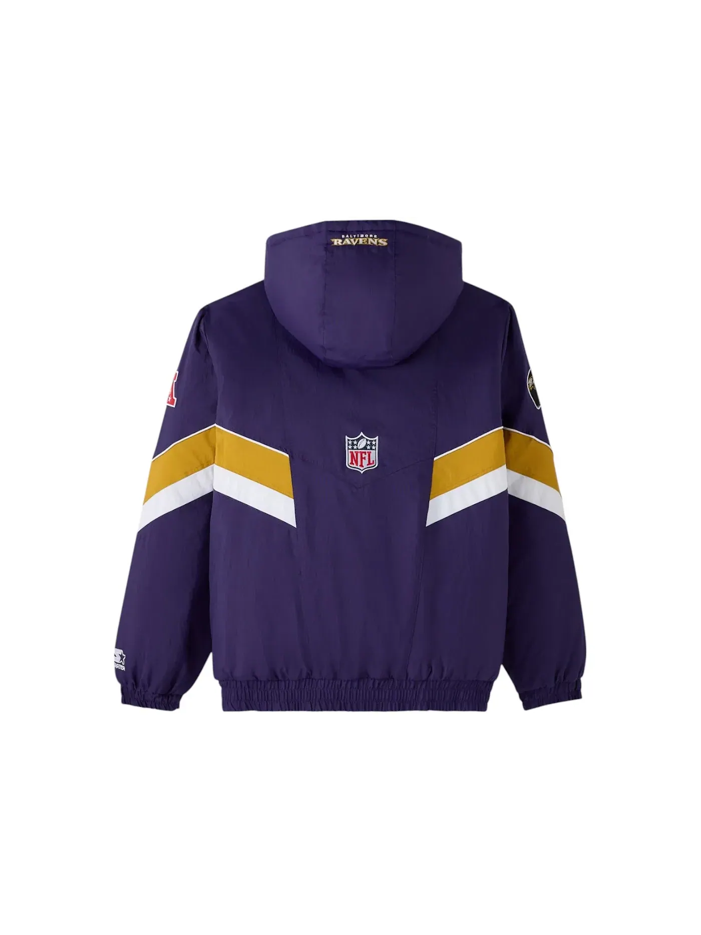 Мужская пуховая куртка с принтом OVO x NFL Baltimore Ravens Starter Sideline Puffer Jacket Purple — изображение 2 из 2