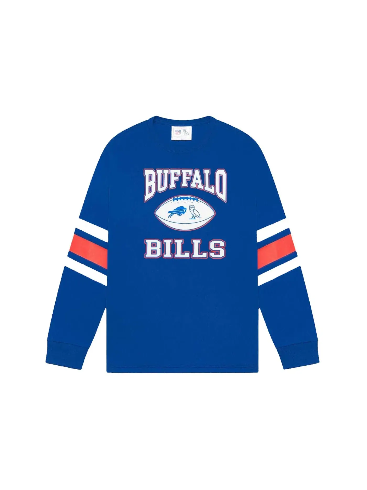 Мужская футболка с длинным рукавом OVO x NFL Buffalo Bills — изображение 1 из 1, синий