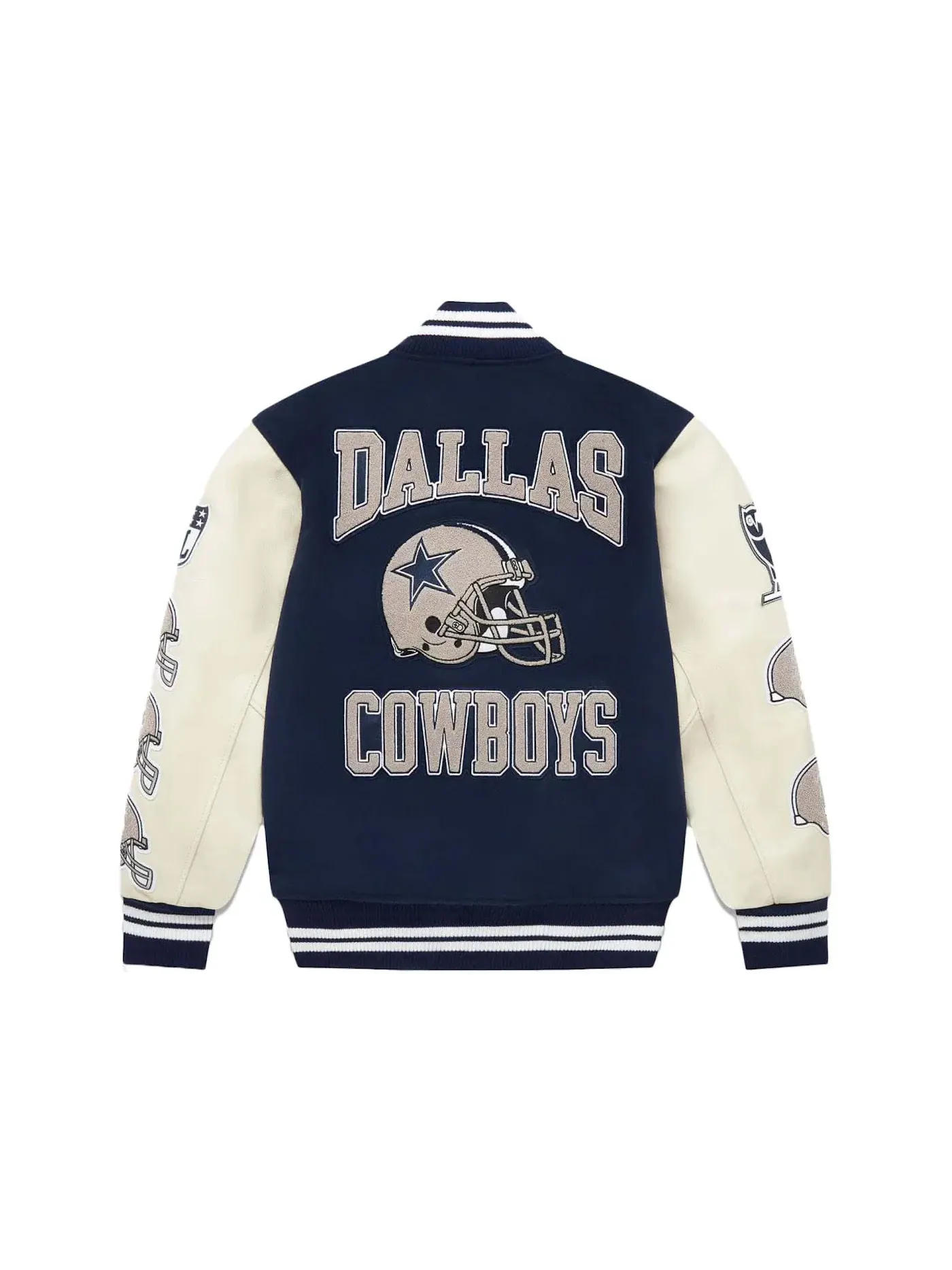 Мужская бомбер с вышивкой Dallas Cowboys OVO — изображение 2 из 2, темно-синий