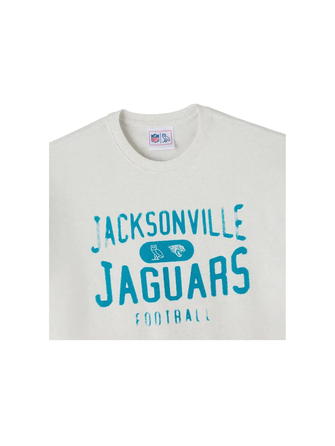Мужская футболка с принтом OVO x NFL Jacksonville Jaguars T-Shirt OVO — изображение 2 из 2, серый