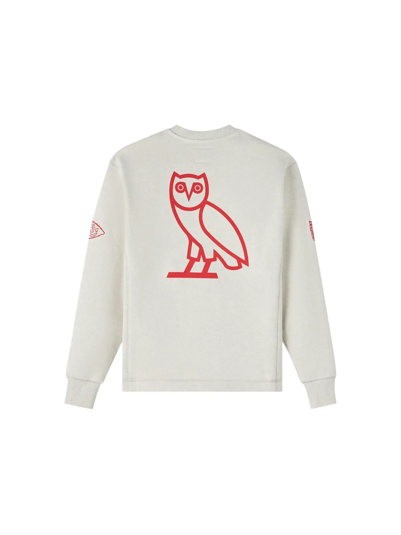 Мужской свитшот с принтом OVO x NFL Kansas City Chiefs Sweatshirt — изображение 2 из 2, серый