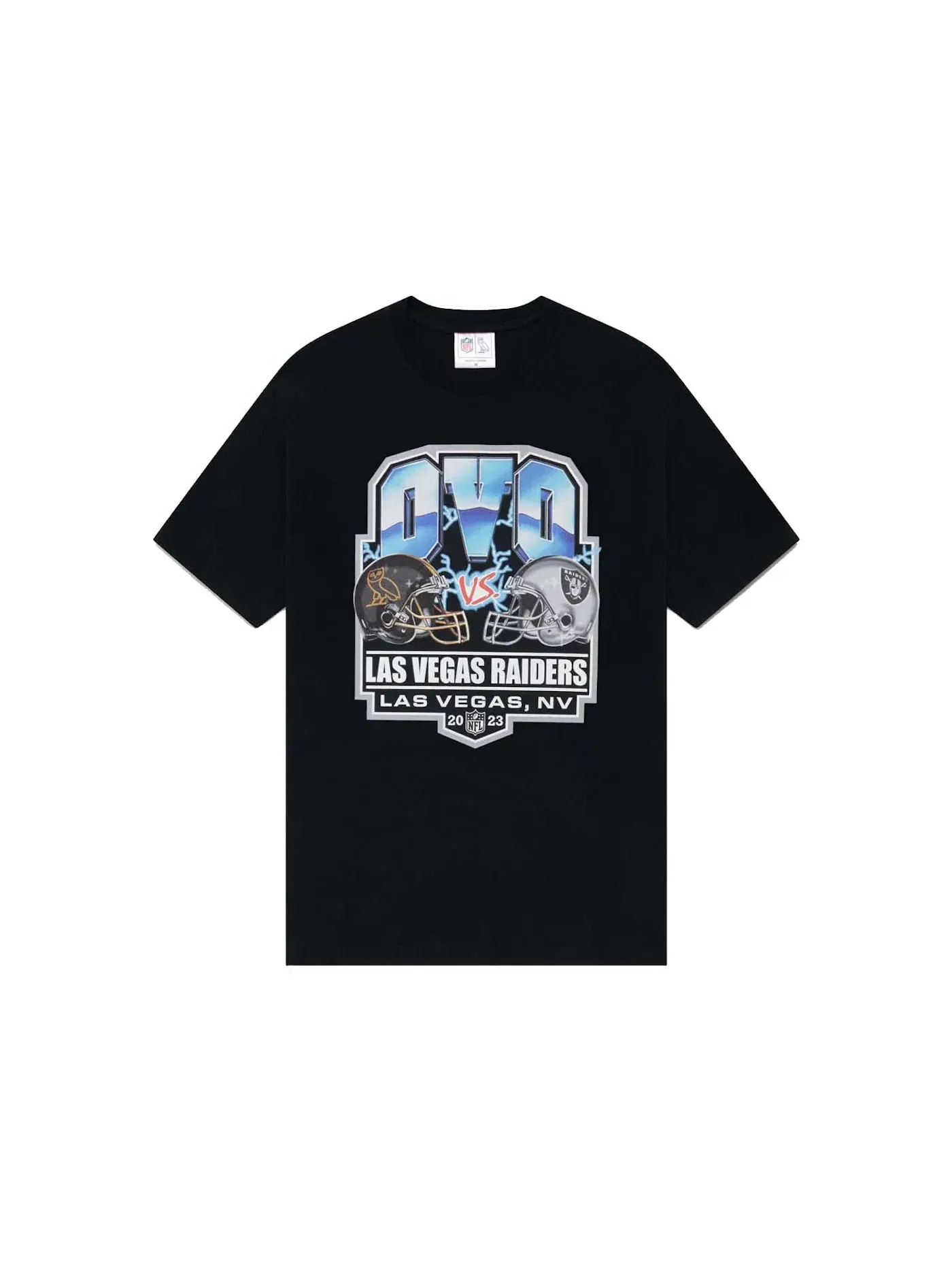 Мужская футболка с принтом OVO x NFL Las Vegas Raiders Game Day T-Shirt OVO — изображение 1 из 2, черный