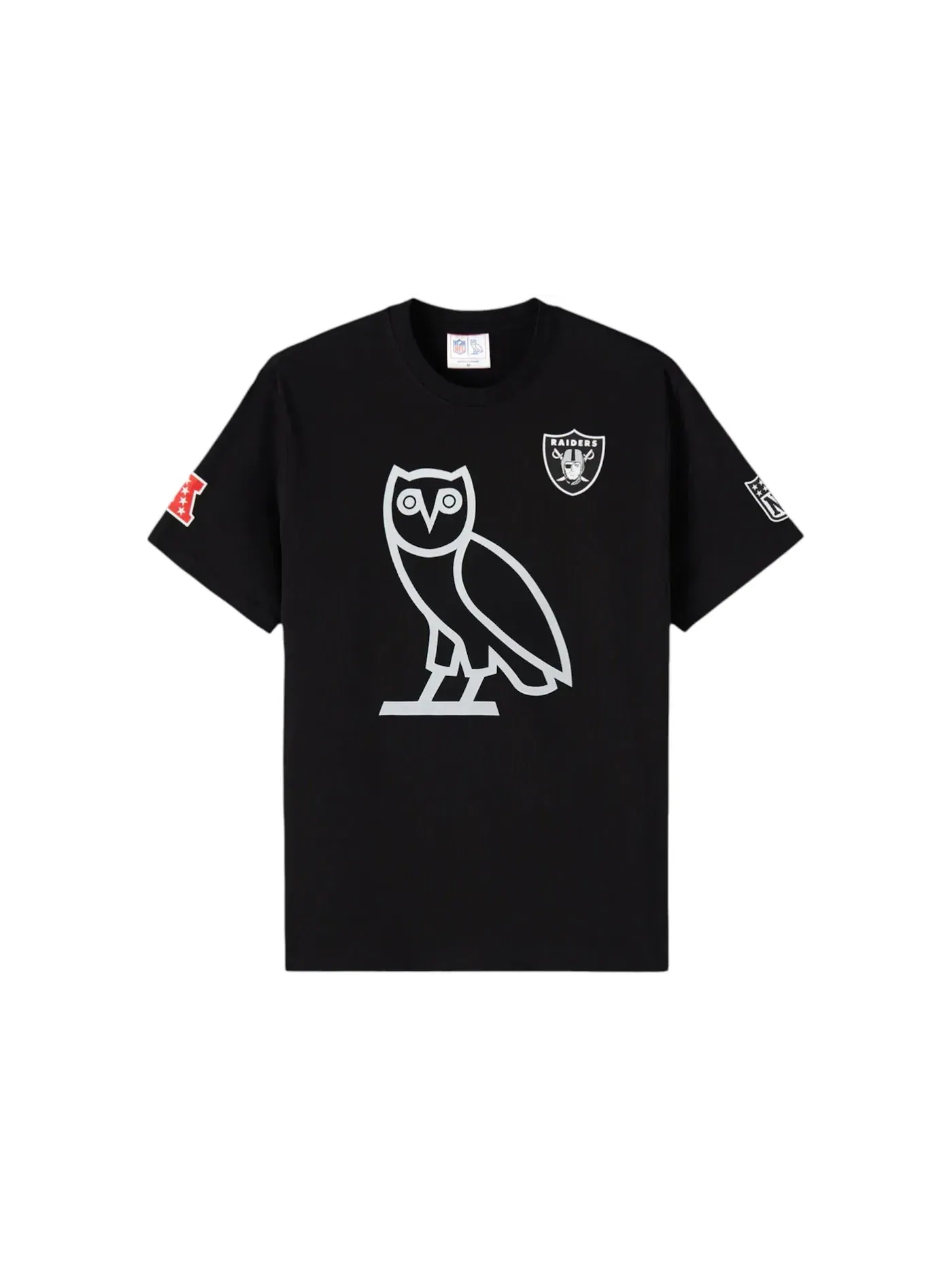 Мужская футболка с принтом OVO x NFL Las Vegas Raiders Icon T-Shirt OVO — изображение 1 из 1, черный