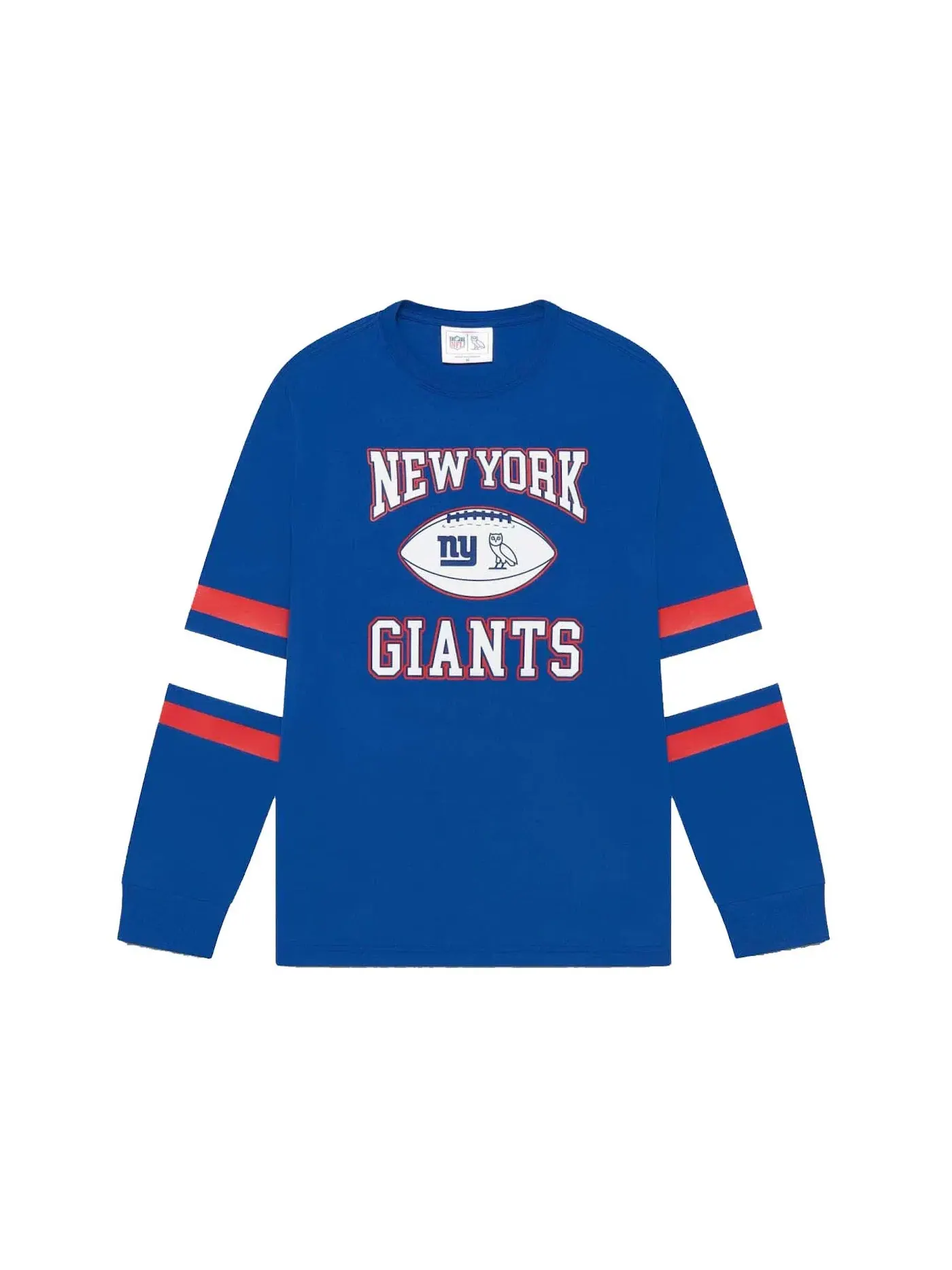 Мужская футболка с длинным рукавом OVO x NFL New York Giants — изображение 1 из 1, синий