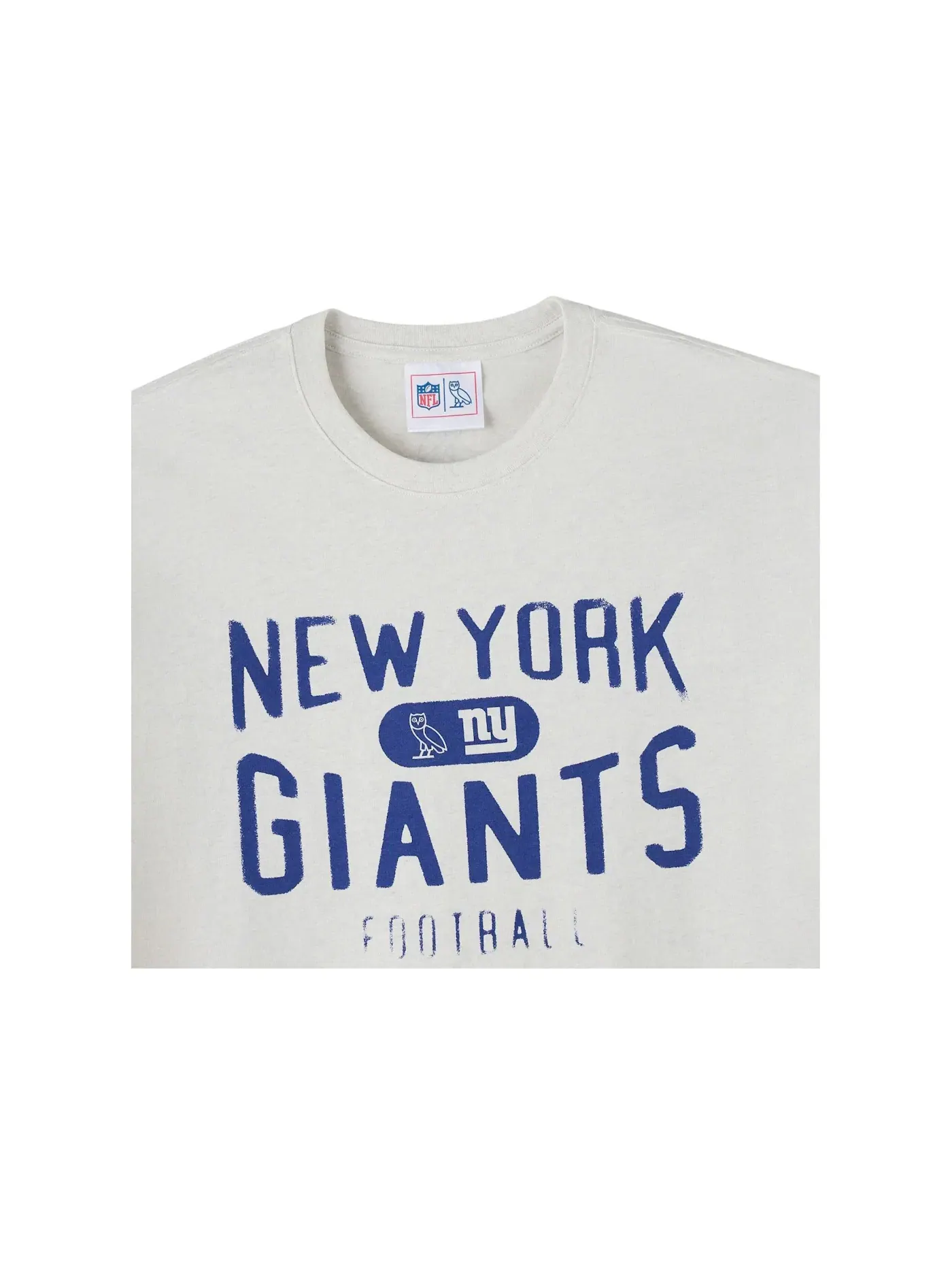 Мужская футболка с принтом OVO x NFL New York Giants T-Shirt OVO — изображение 2 из 2, серый