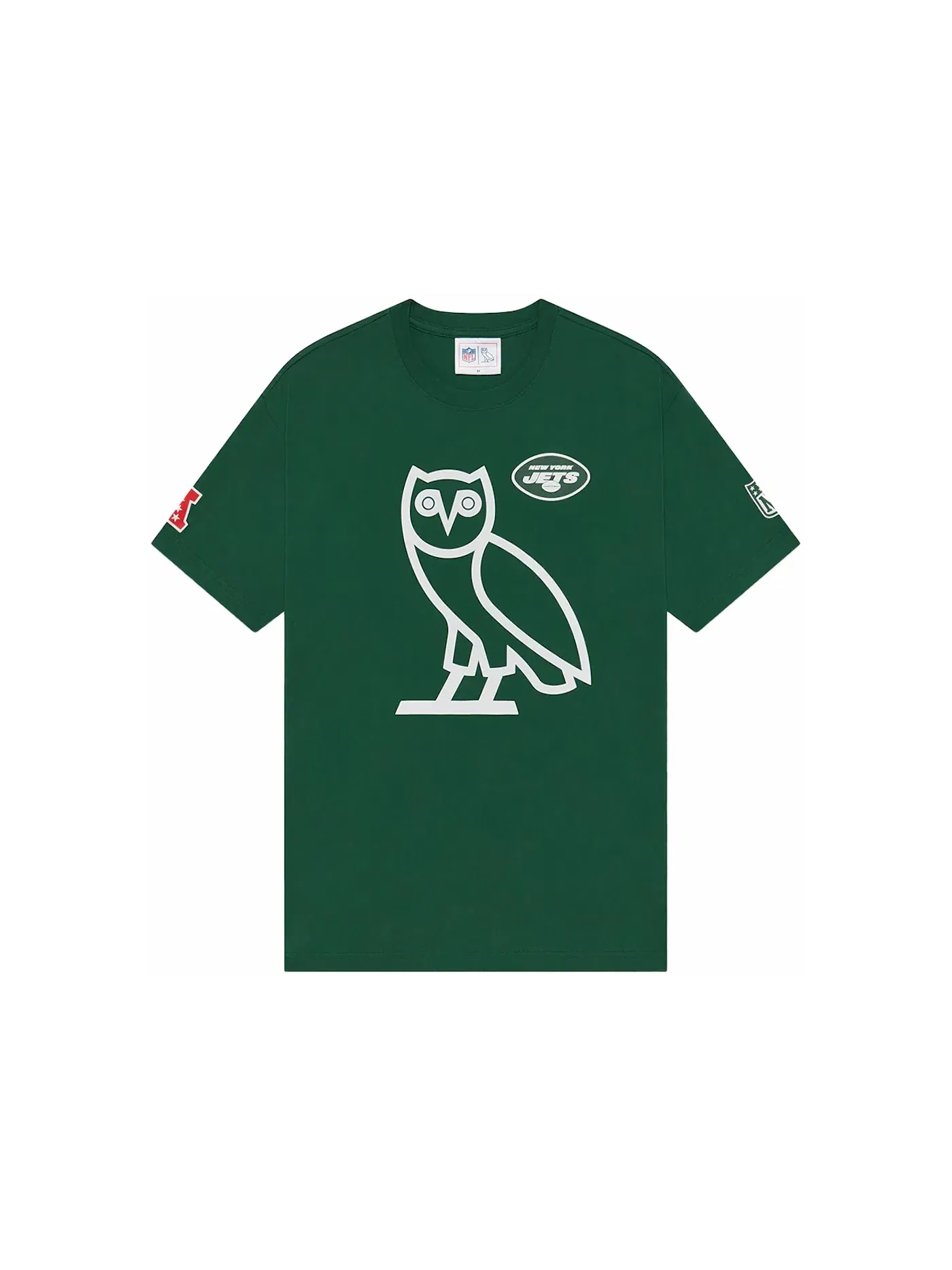 Мужская футболка с принтом OVO x NFL New York Jets Game Day OVO — изображение 1 из 2, зеленый