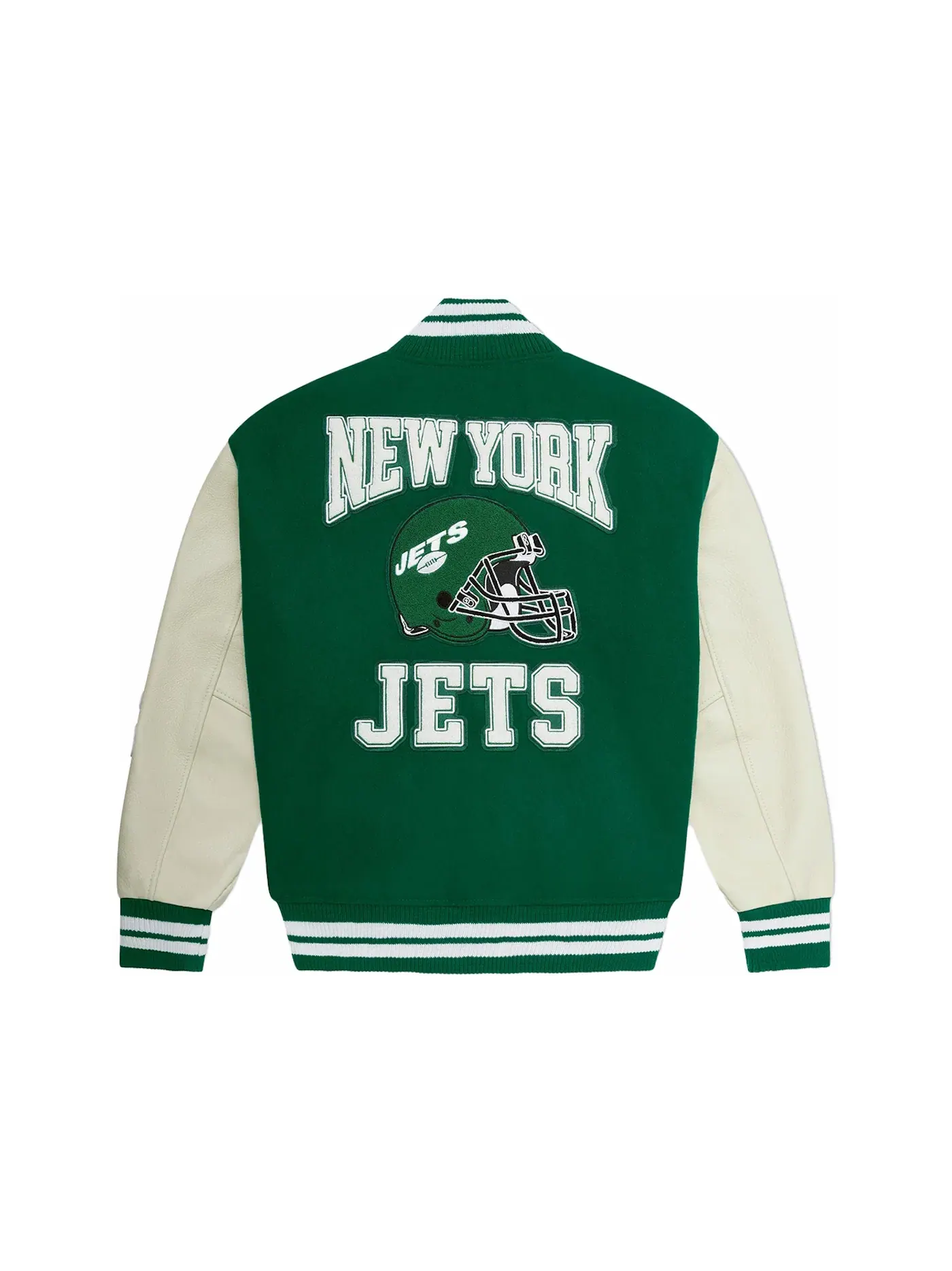 Мужская куртка-бомбер OVO x NFL New York Jets Varsity Jacket — изображение 2 из 2, зеленый