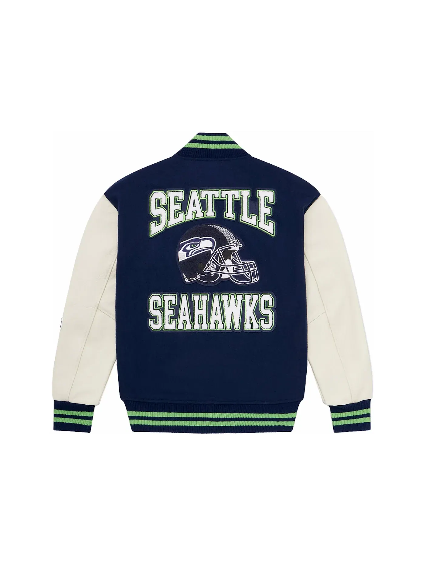Мужская бомбер-куртка с принтом OVO x NFL Seattle Seahawks Jacket — изображение 2 из 2, синий