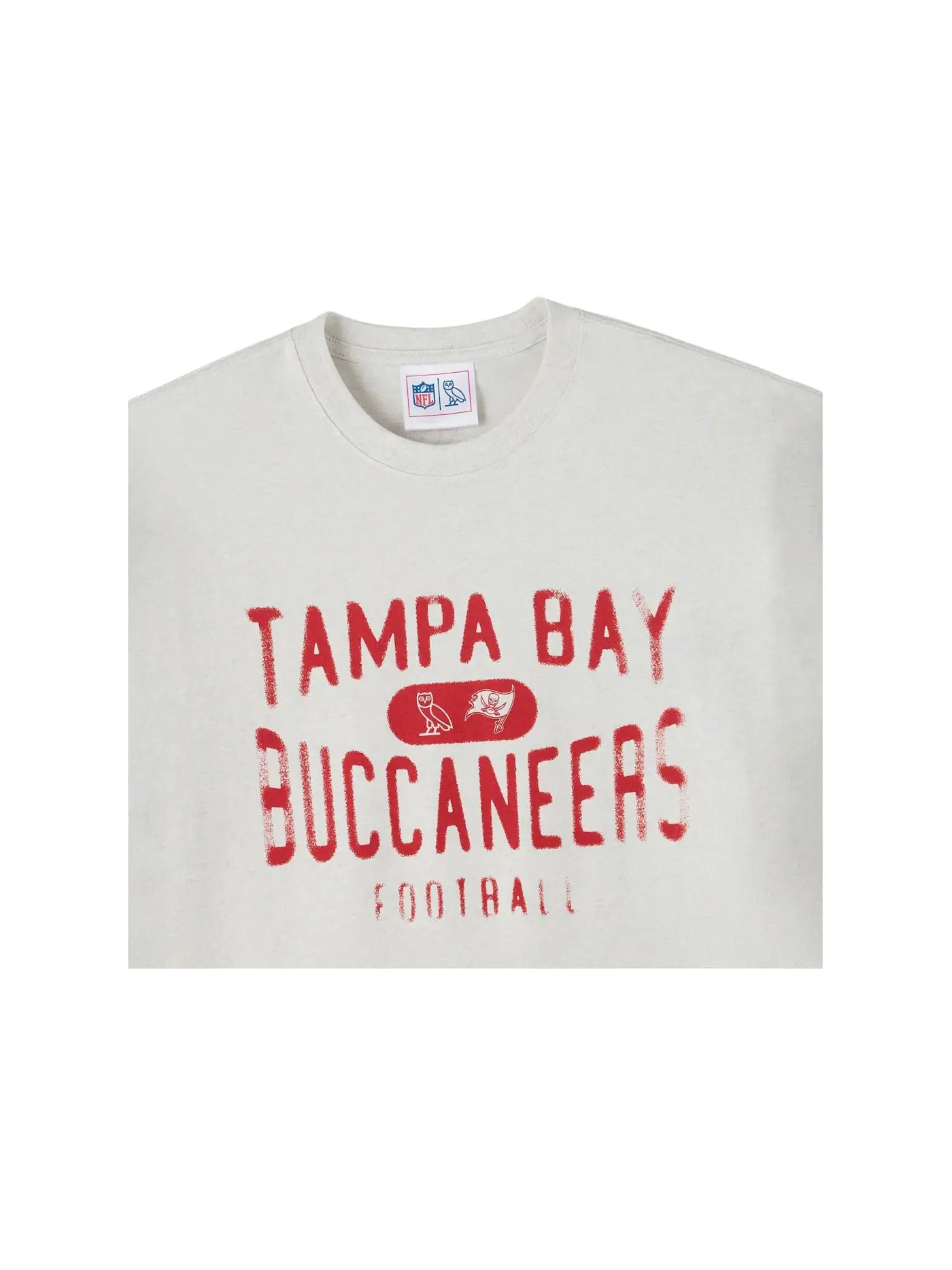Мужская футболка с логотипом OVO x NFL Tampa Bay Buccaneers OVO — изображение 2 из 2, серый