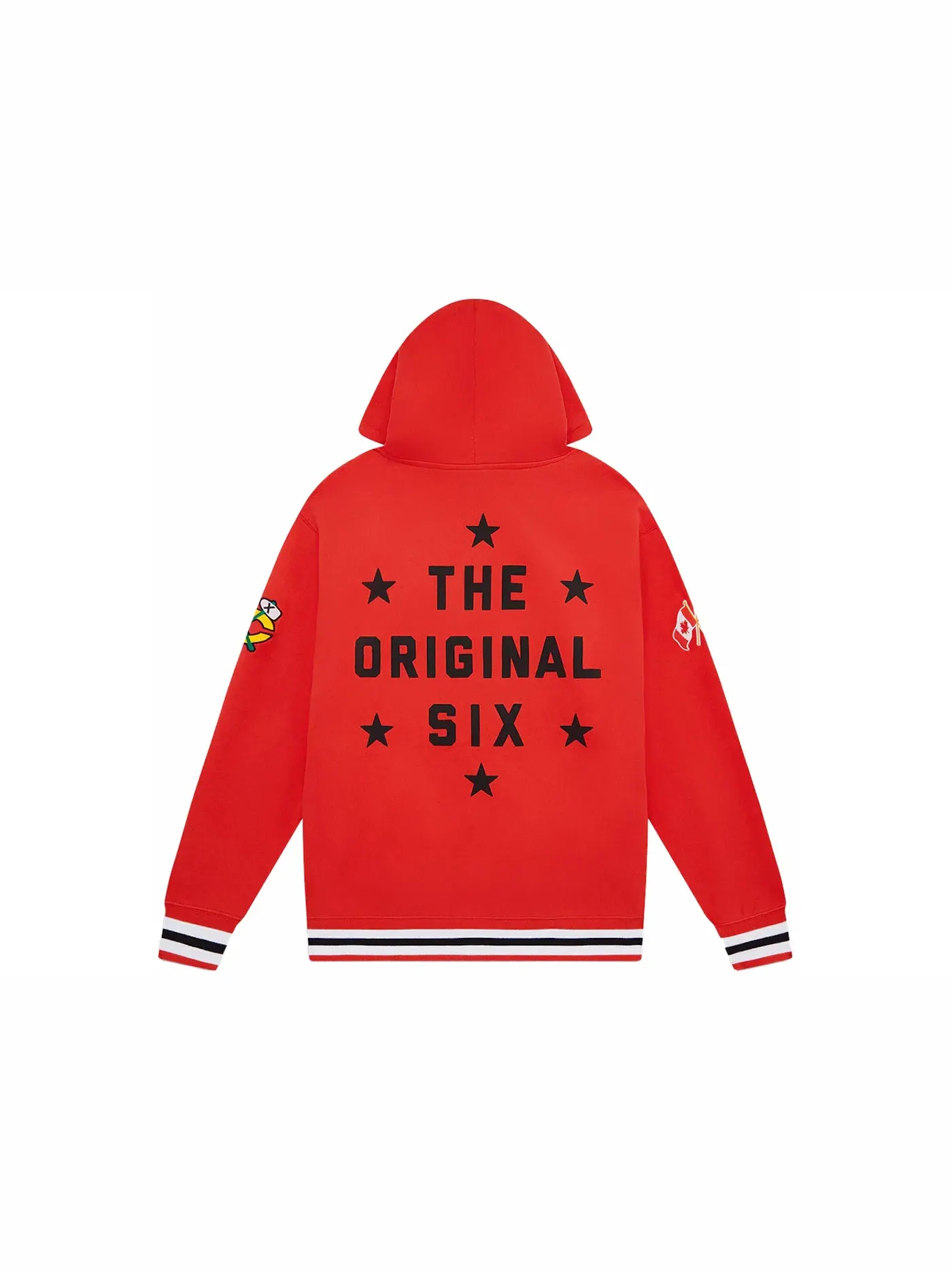 Мужская худи с принтом OVO NHL Blackhawks Hoodie — изображение 2 из 2, красный