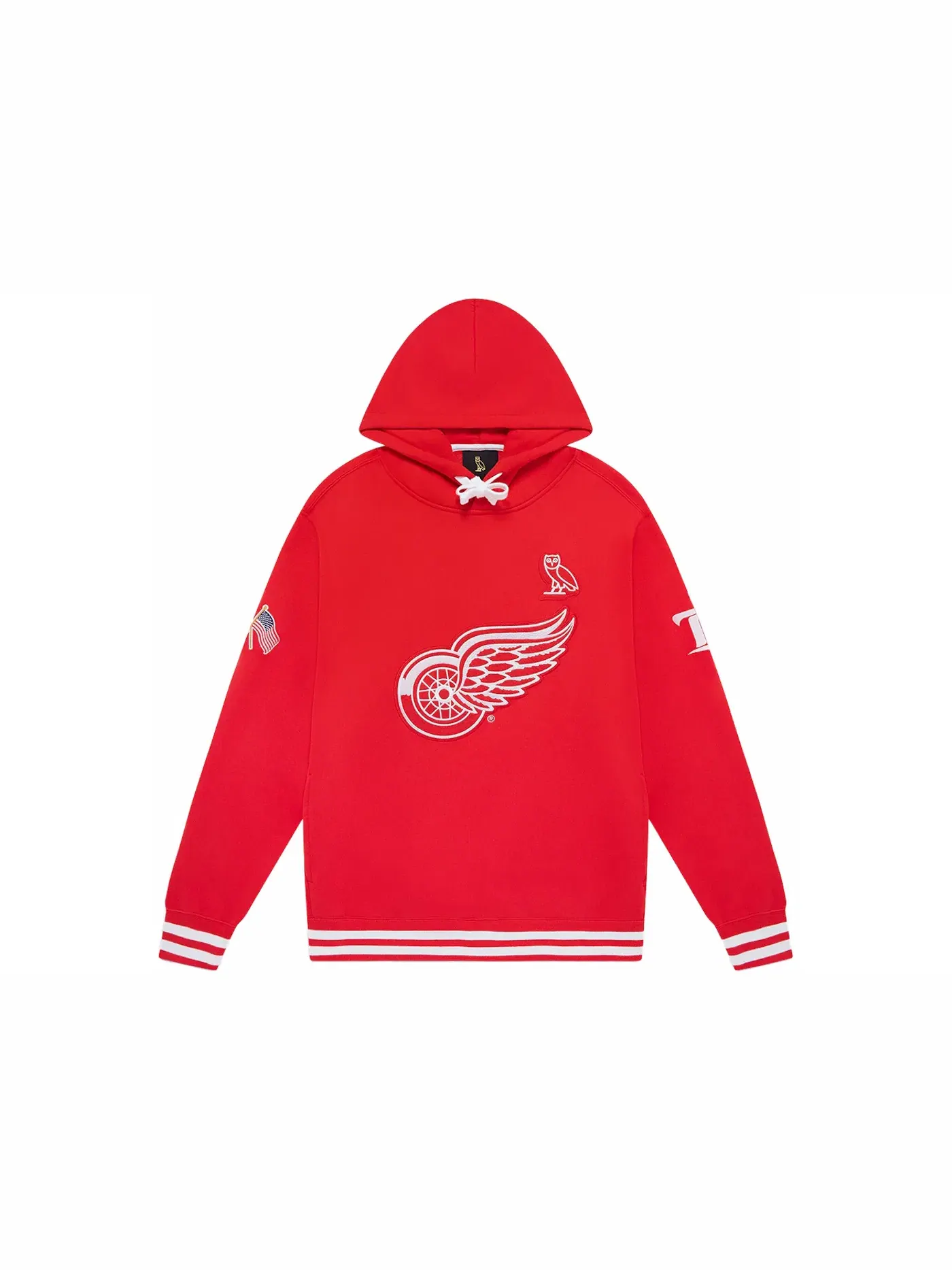 Мужская худи OVO x NHL Detroit Red Wings — изображение 1 из 2, красный