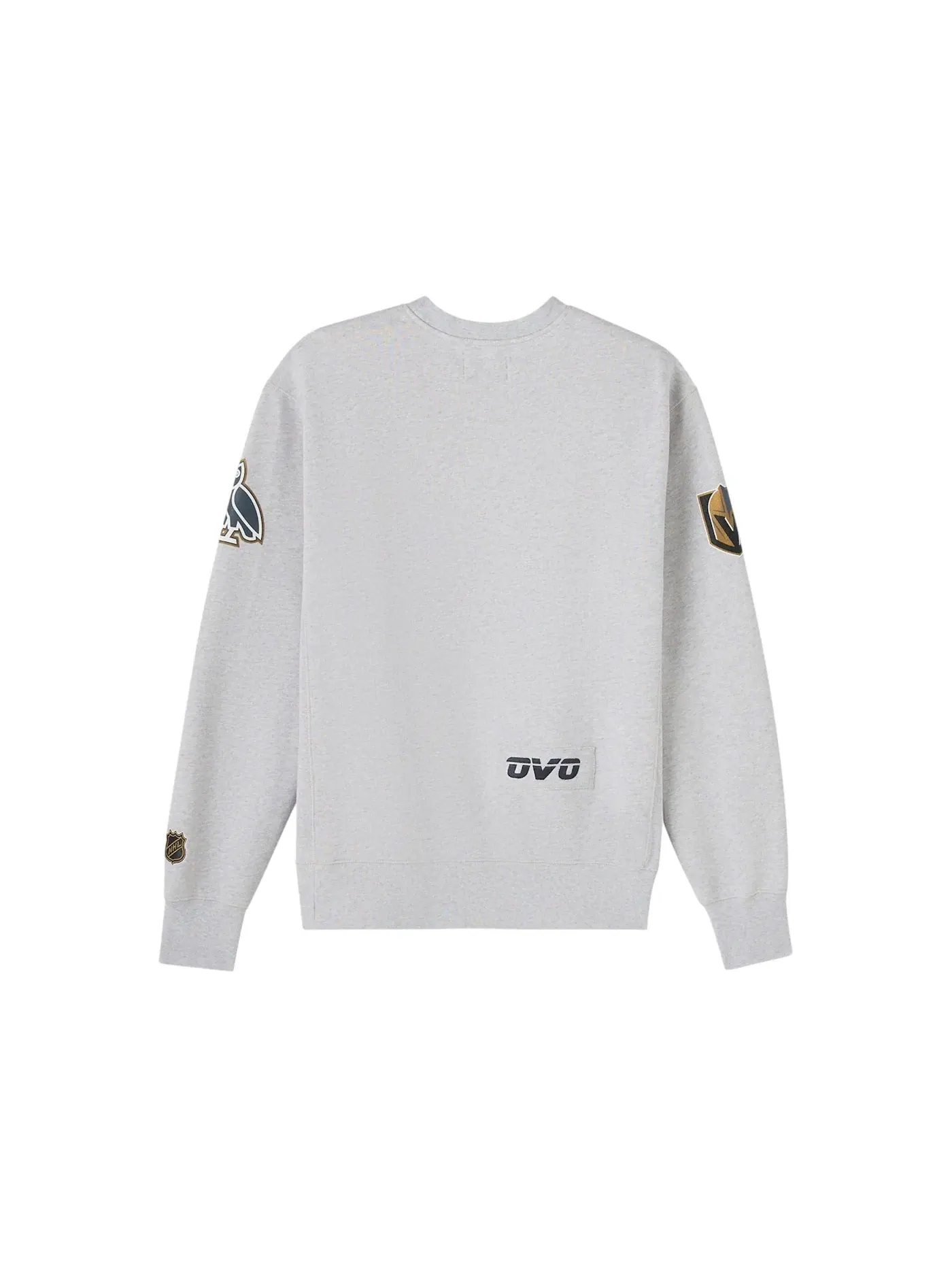 Мужской свитшот с принтом OVO x Nhl Las Vegas Golden Knights Crewneck Sweatshirt OVO — изображение 2 из 3, серый