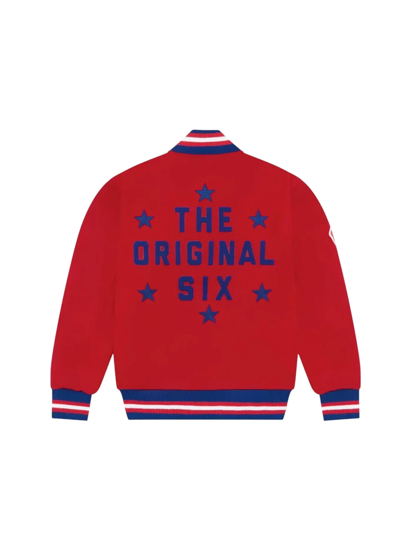 Мужская куртка-бомбер OVO x NHL Montreal Canadians Varsity Jacket — изображение 2 из 2, красный