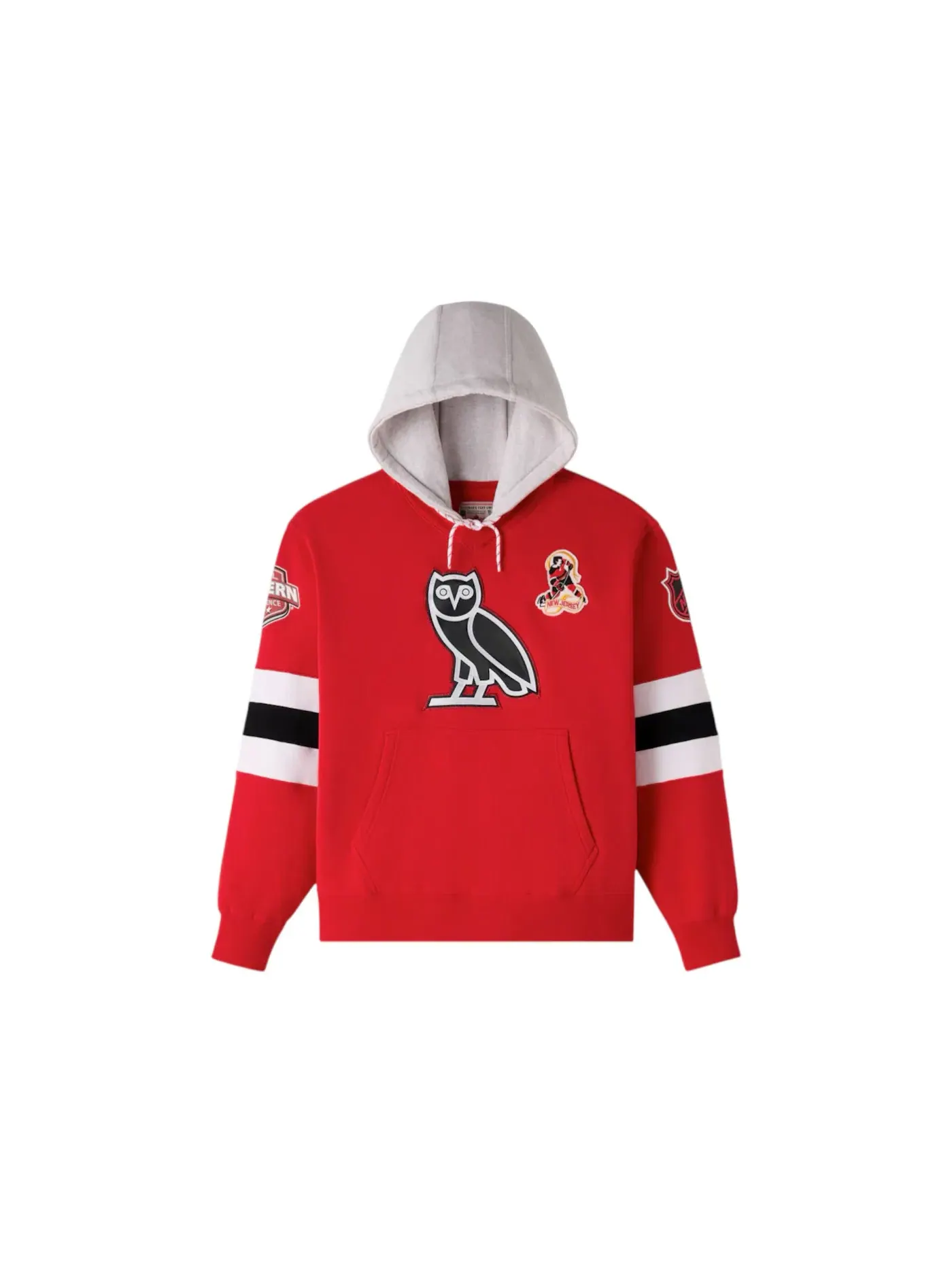 Мужская худи с принтом OVO x NHL New Jersey Devils OVO — изображение 1 из 2, красный