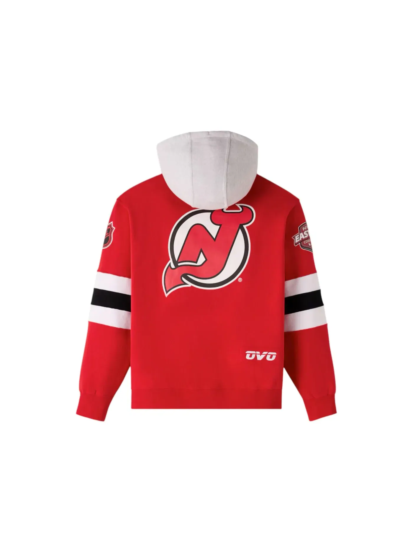 Мужская худи с принтом OVO x NHL New Jersey Devils OVO — изображение 2 из 2, красный