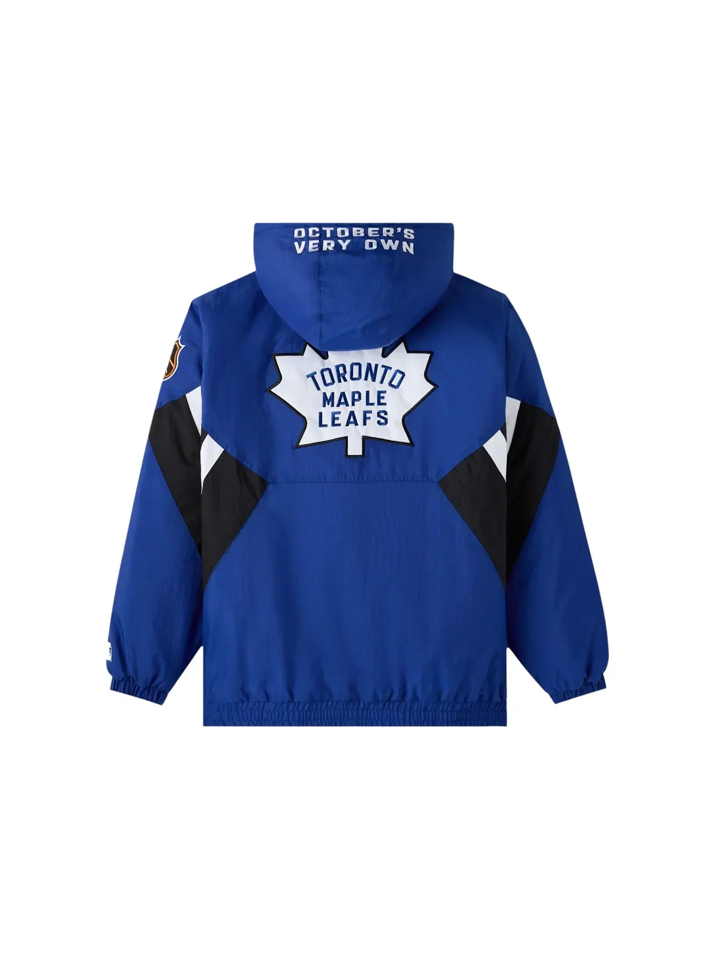 Мужская куртка-худи на молнии OVO x NHL Starter Toronto Maple Leafs Hooded Half Zip Jacket — изображение 2 из 2, синий