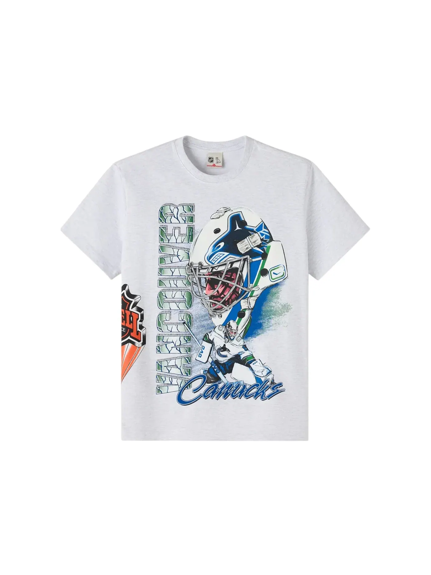 Мужская футболка с принтом OVO x NHL Vancouver Canucks 90's Graphic T-shirt OVO — изображение 1 из 2, серый