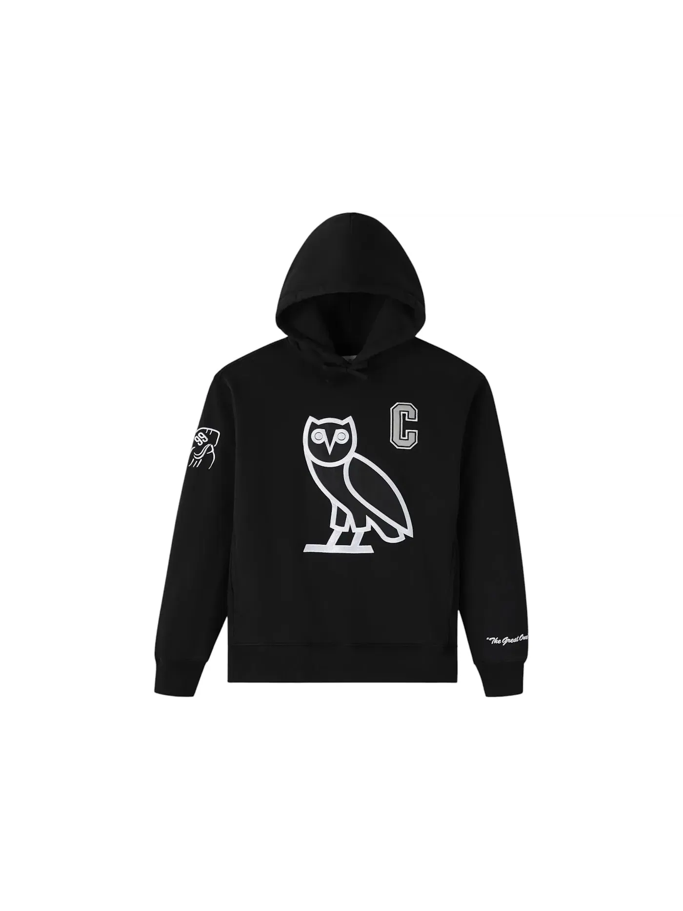 Мужская худи с принтом Wayne Gretzky Icon OVO — изображение 1 из 2, черный