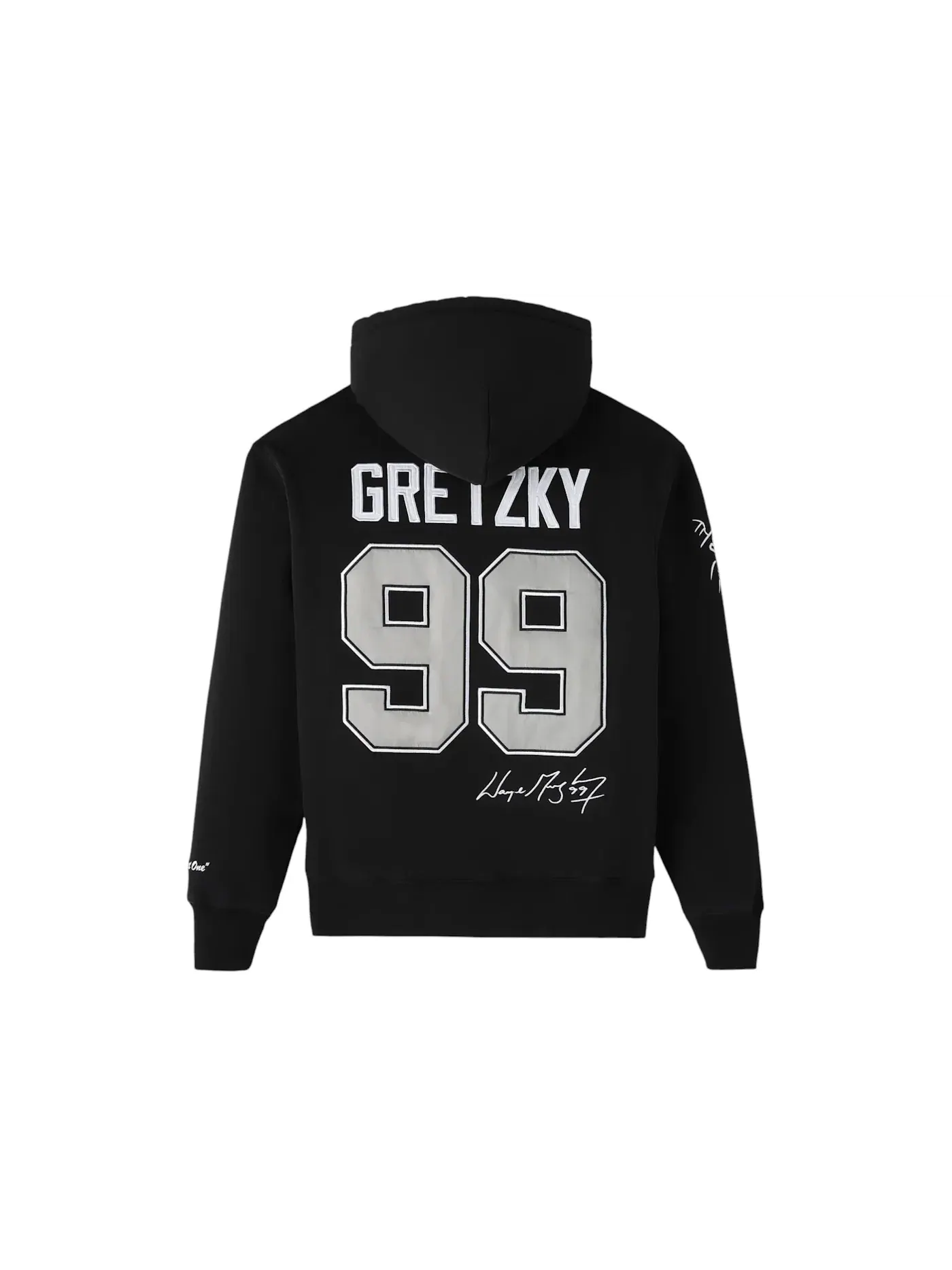 Мужская худи с принтом Wayne Gretzky Icon OVO — изображение 2 из 2, черный