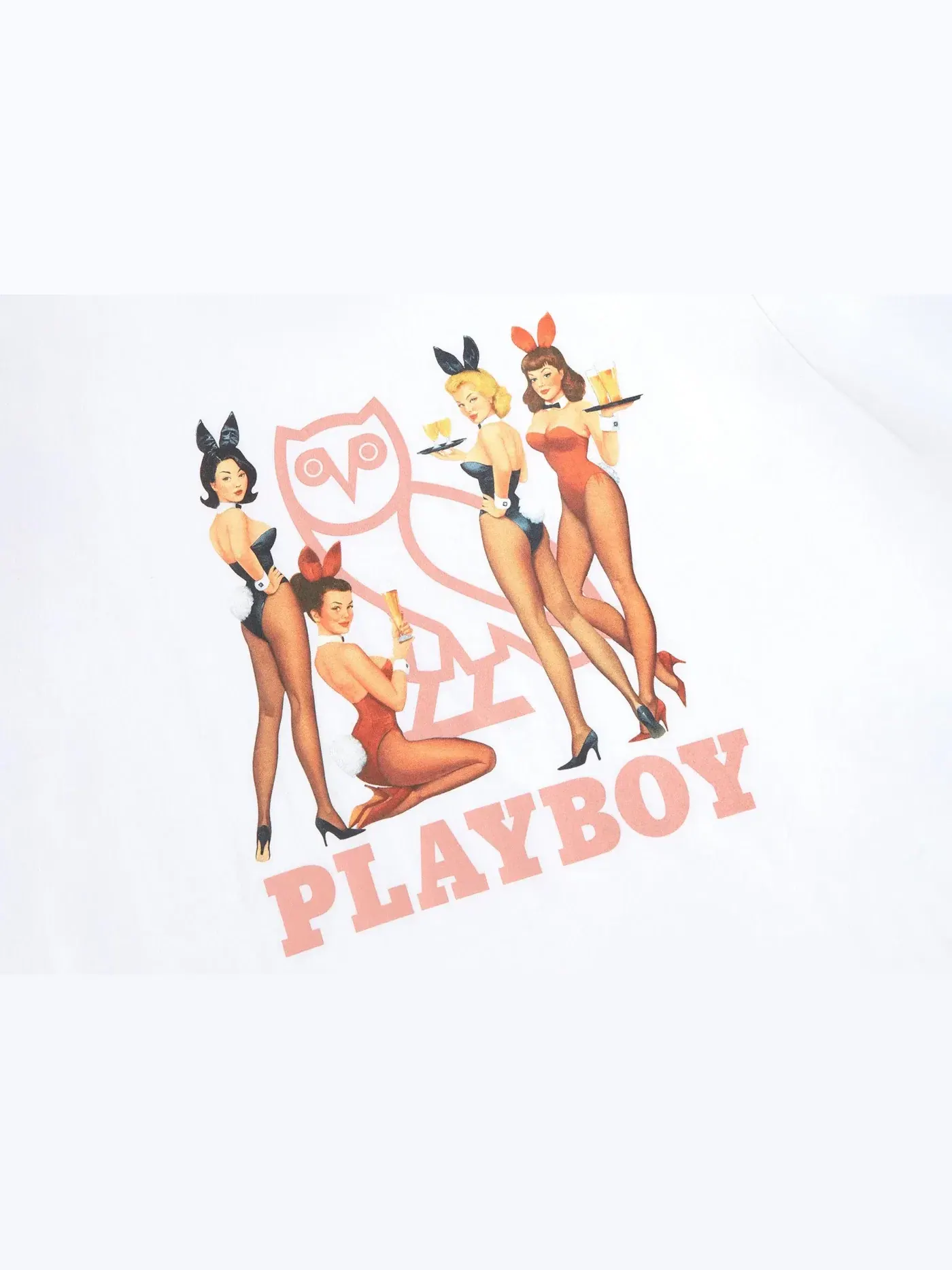 Мужская футболка с принтом OVO x PLAYBOY Bunny — изображение 2 из 2, белый