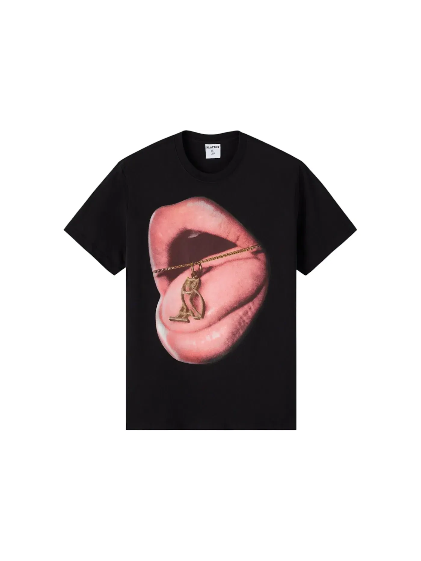 Мужская футболка с принтом OVO x Playboy Pendant T-Shirt OVO — изображение 1 из 2, черный