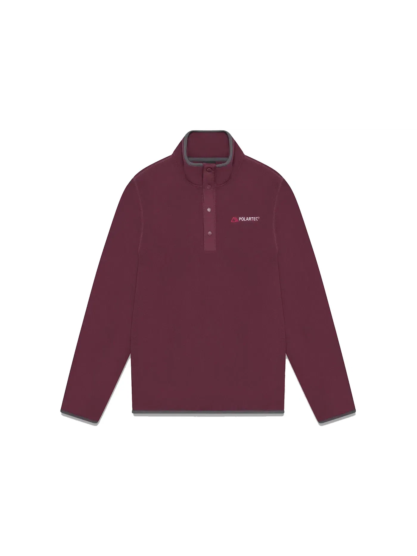 Мужская флисовая куртка с воротником-стойкой Mock Neck OVO — изображение 1 из 2, бордовый