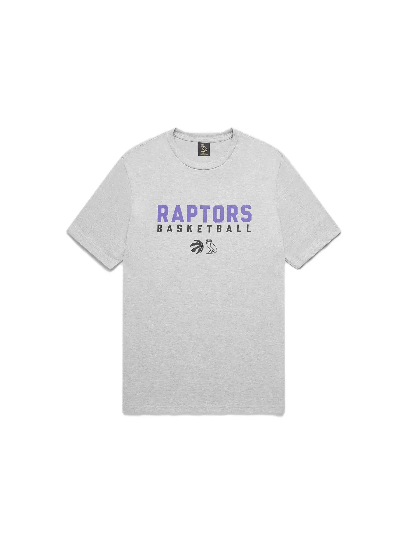 Мужская футболка с принтом OVO x Raptors Pre-Game T-shirt Grey — изображение 1 из 1, серый