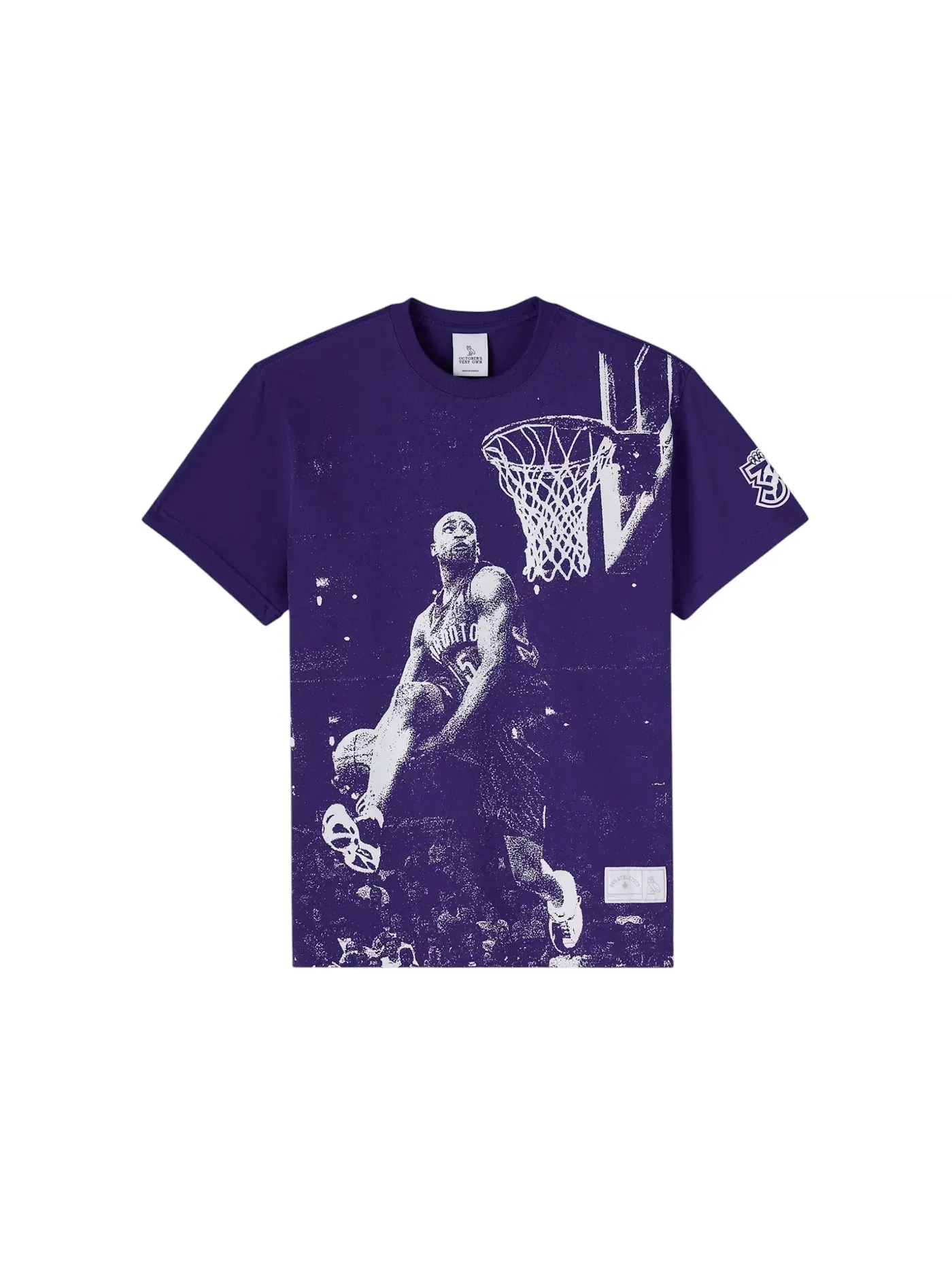 Мужская футболка с принтом OVO x Raptors Vince Carter Dunk T-shirt — изображение 1 из 2, фиолетовый