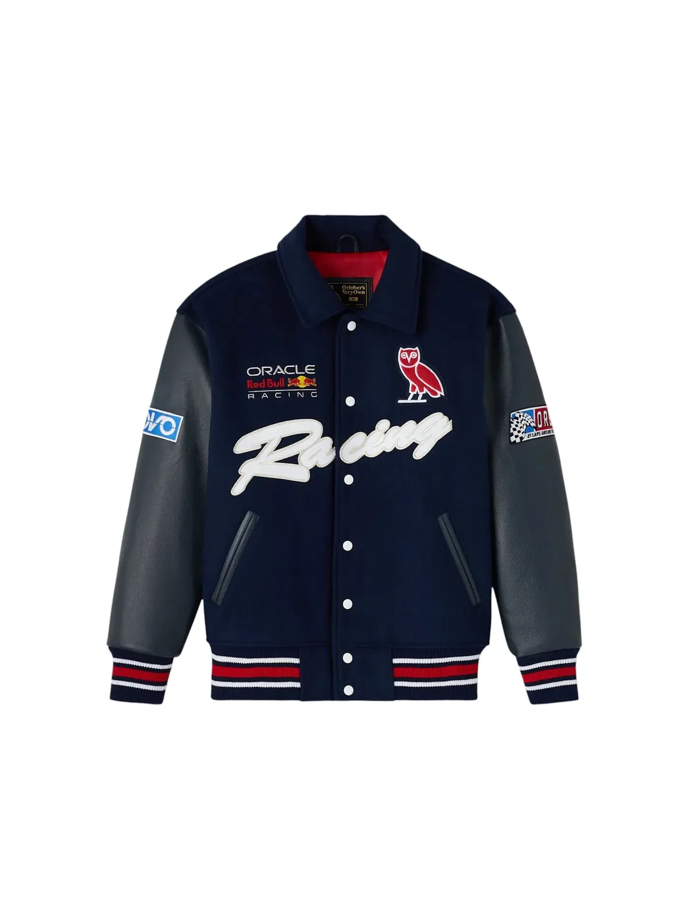 Мужская бомбер OVO x Red Bull Racing Jacket — изображение 1 из 2, темно-синий