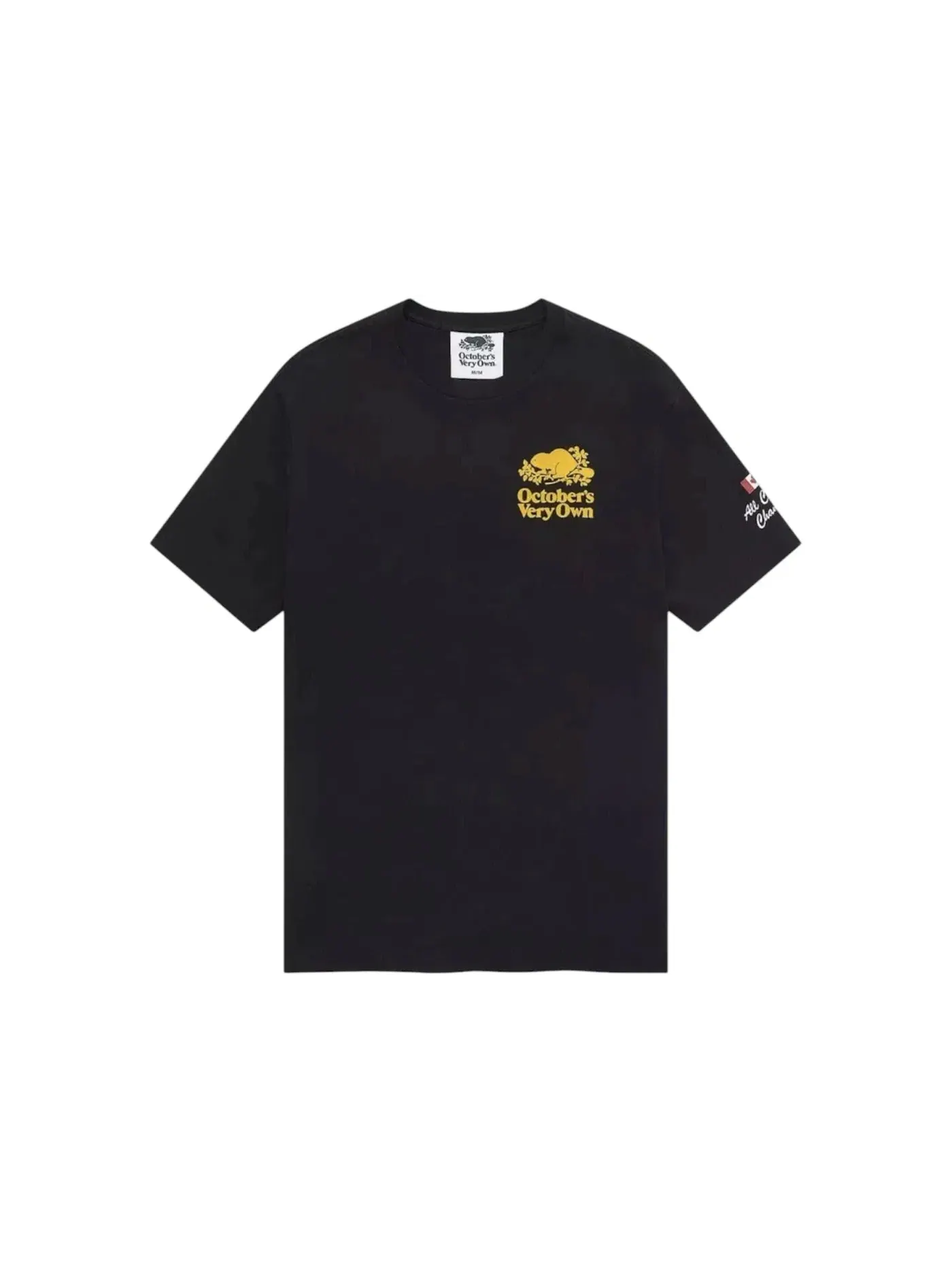 Мужская футболка с принтом OVO x Roots All Country Vintage Logo T-shirt — изображение 2 из 2, черный