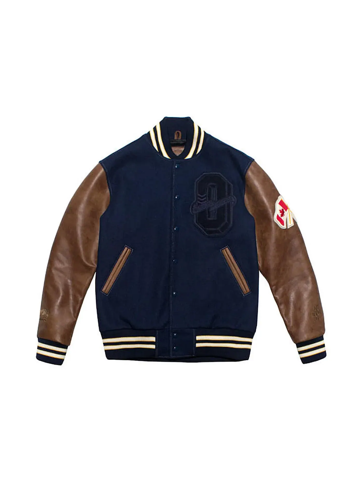 Мужская бомбер-куртка Varsity October OVO — изображение 1 из 2, темно-синий