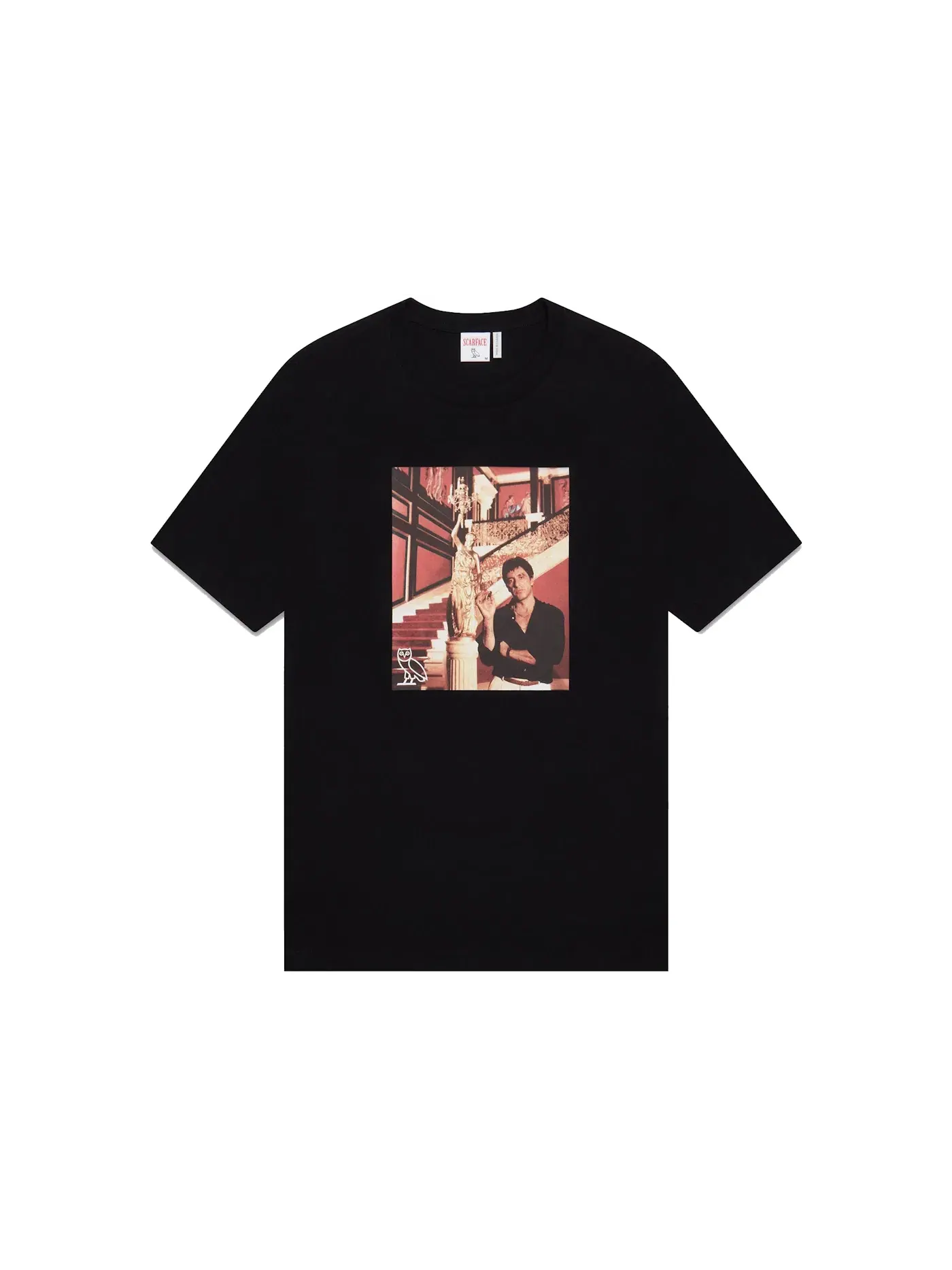 Мужская футболка с принтом T-shirt OVO — изображение 1 из 2, черный