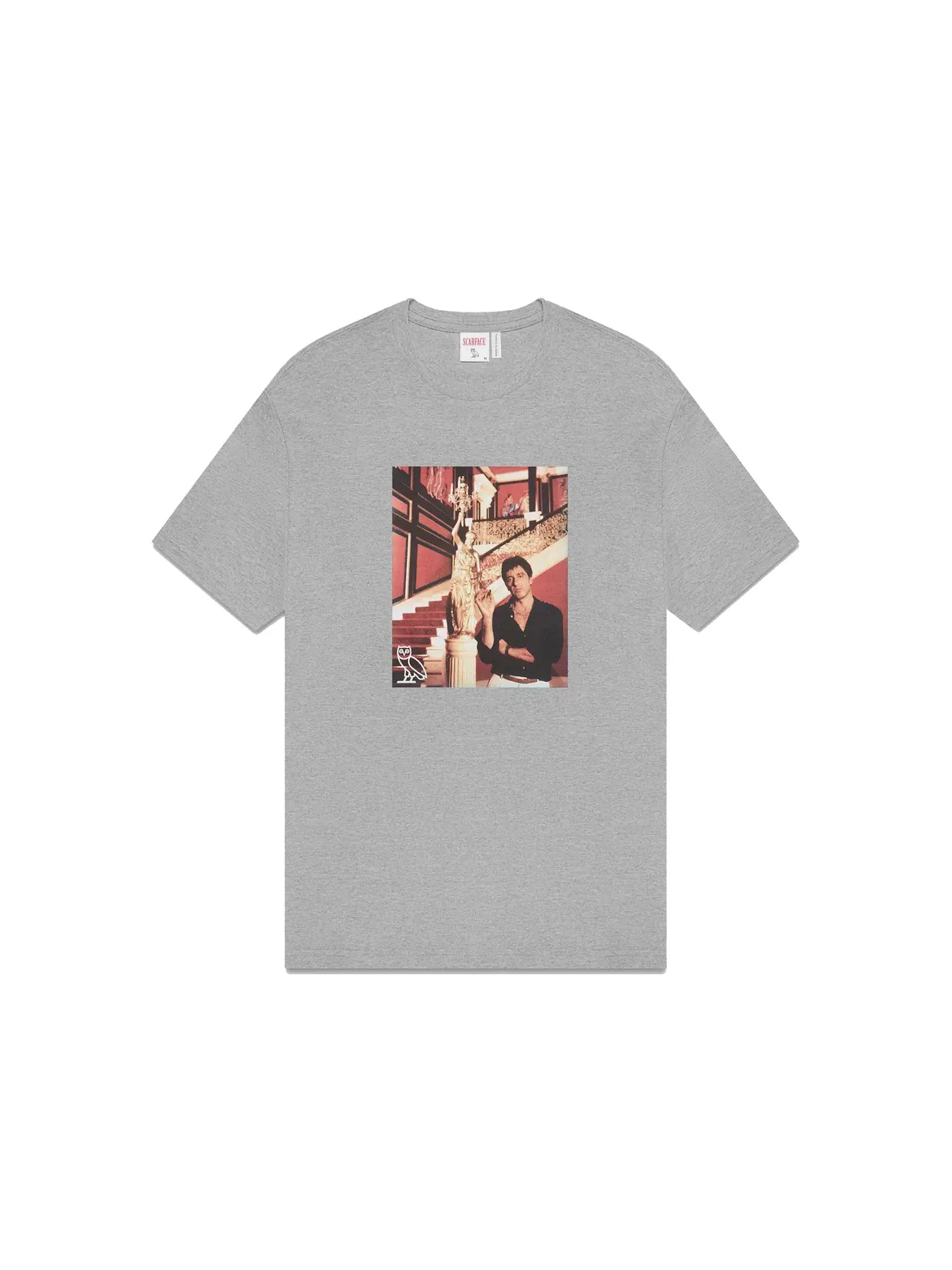 Мужская футболка с принтом OVO x Scarface T-shirt OVO — изображение 1 из 2, серый
