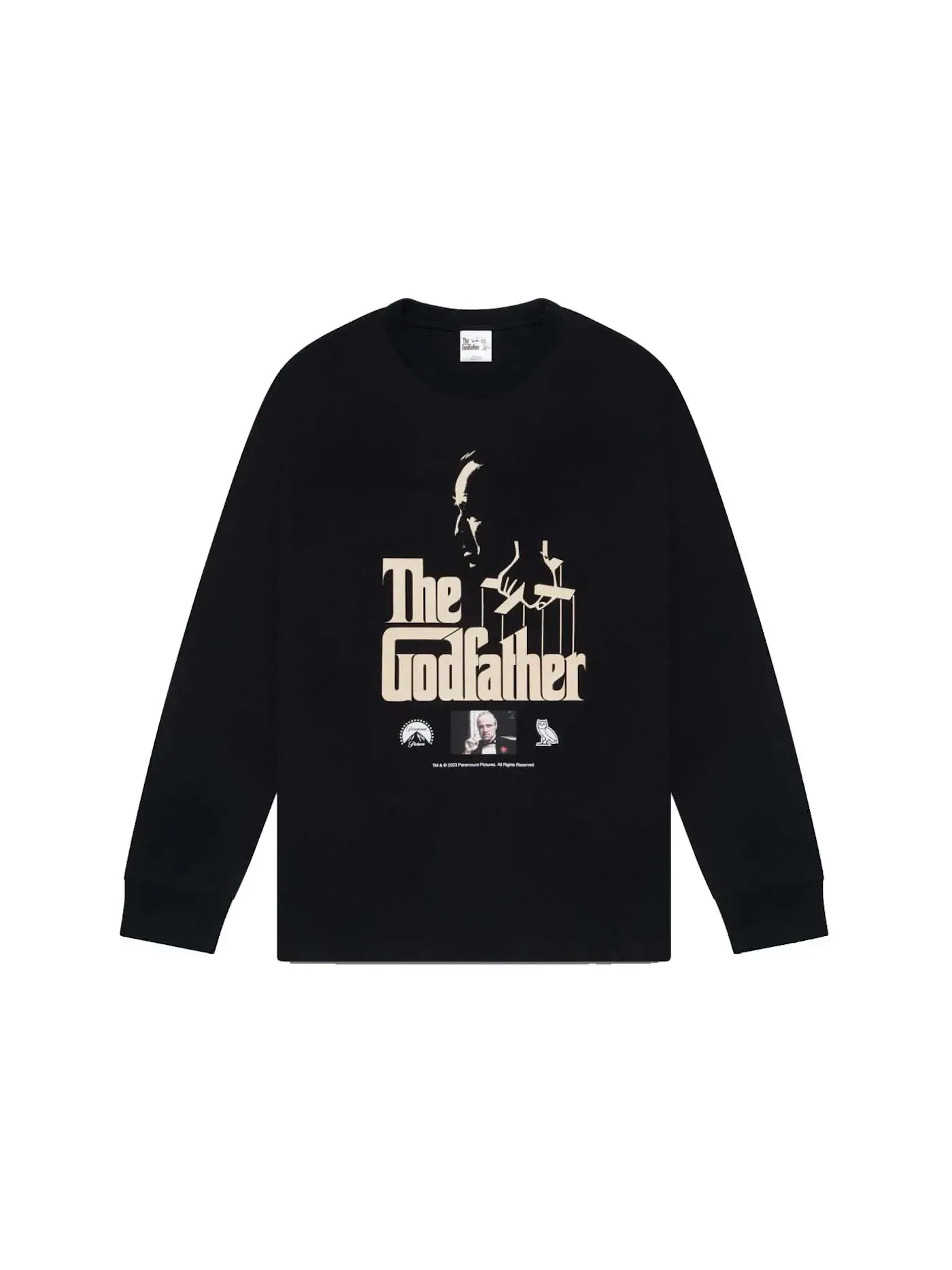 Мужская футболка с длинным рукавом с принтом OVO T-Shirt — изображение 1 из 2, черный