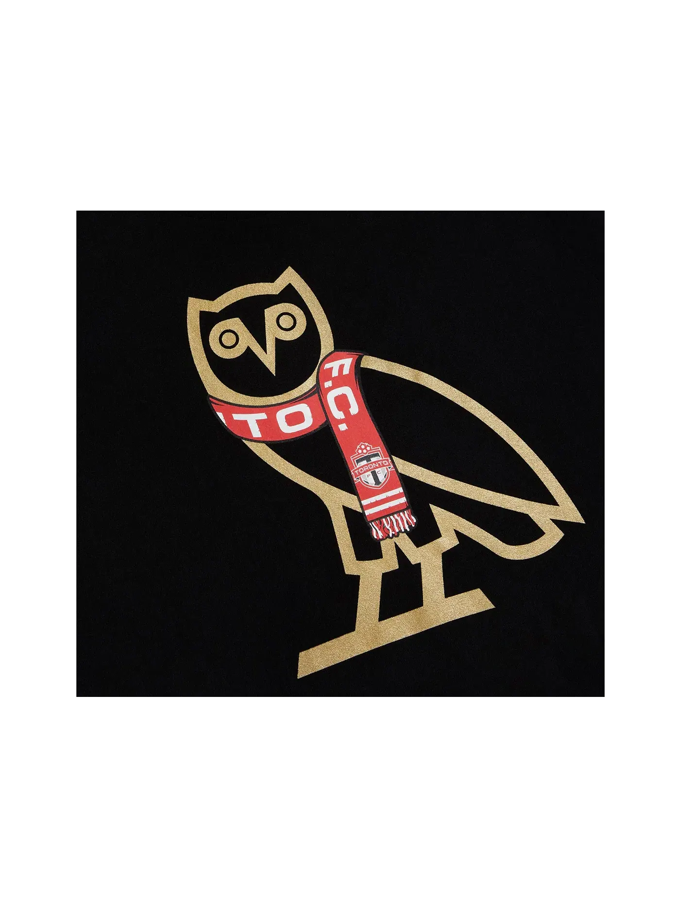 Мужская футболка с принтом OG Owl Tee OVO — изображение 2 из 2, черный