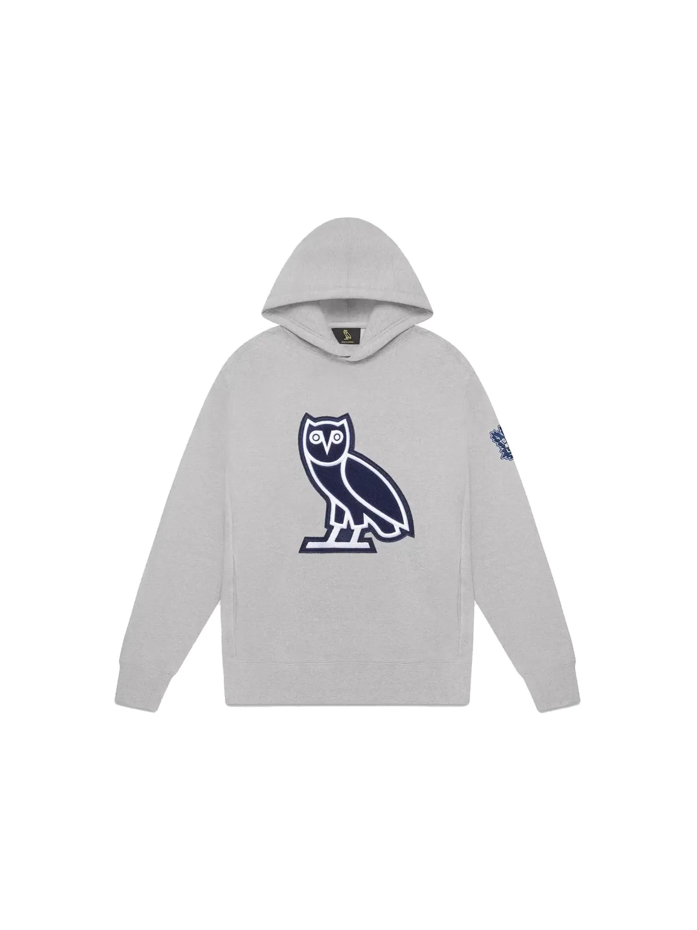 Мужской худи с принтом OVO x Toronto Maple Leafs Chenille Owl — изображение 1 из 2, серый