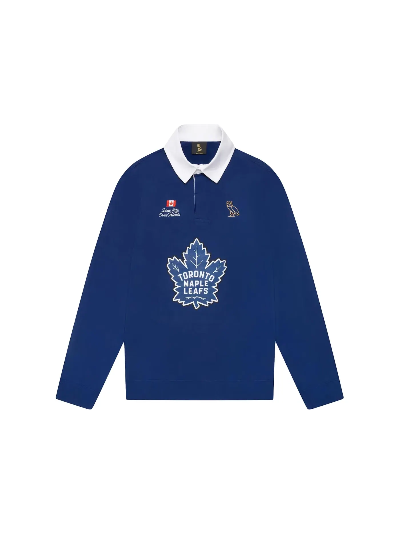 Мужское поло-регби OVO x Toronto Maple Leafs — изображение 1 из 1, синий