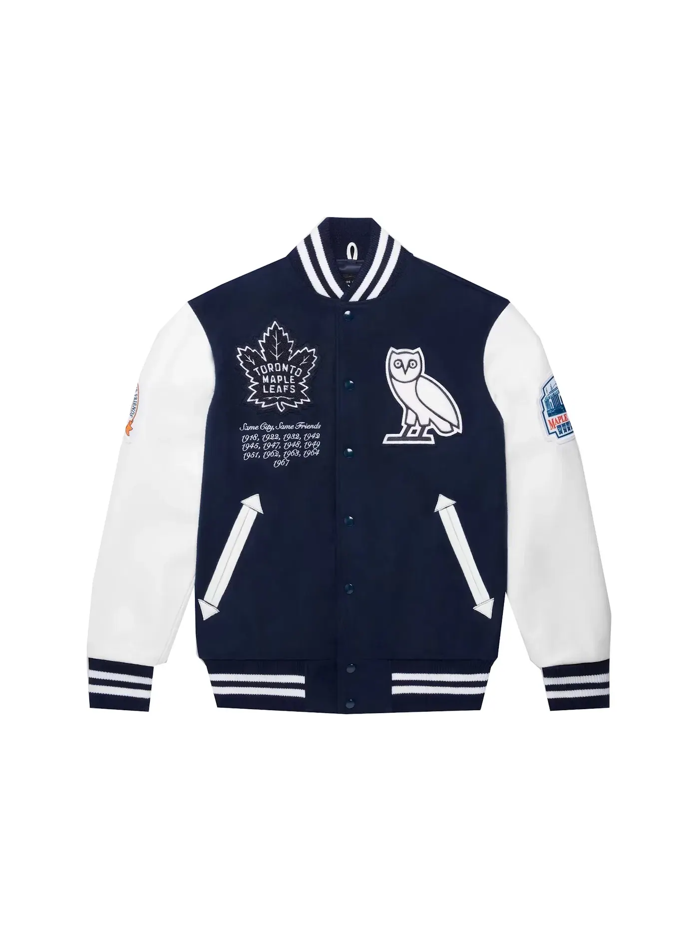 Мужская бомбер Varsity Jacket OVO — изображение 1 из 2, синий