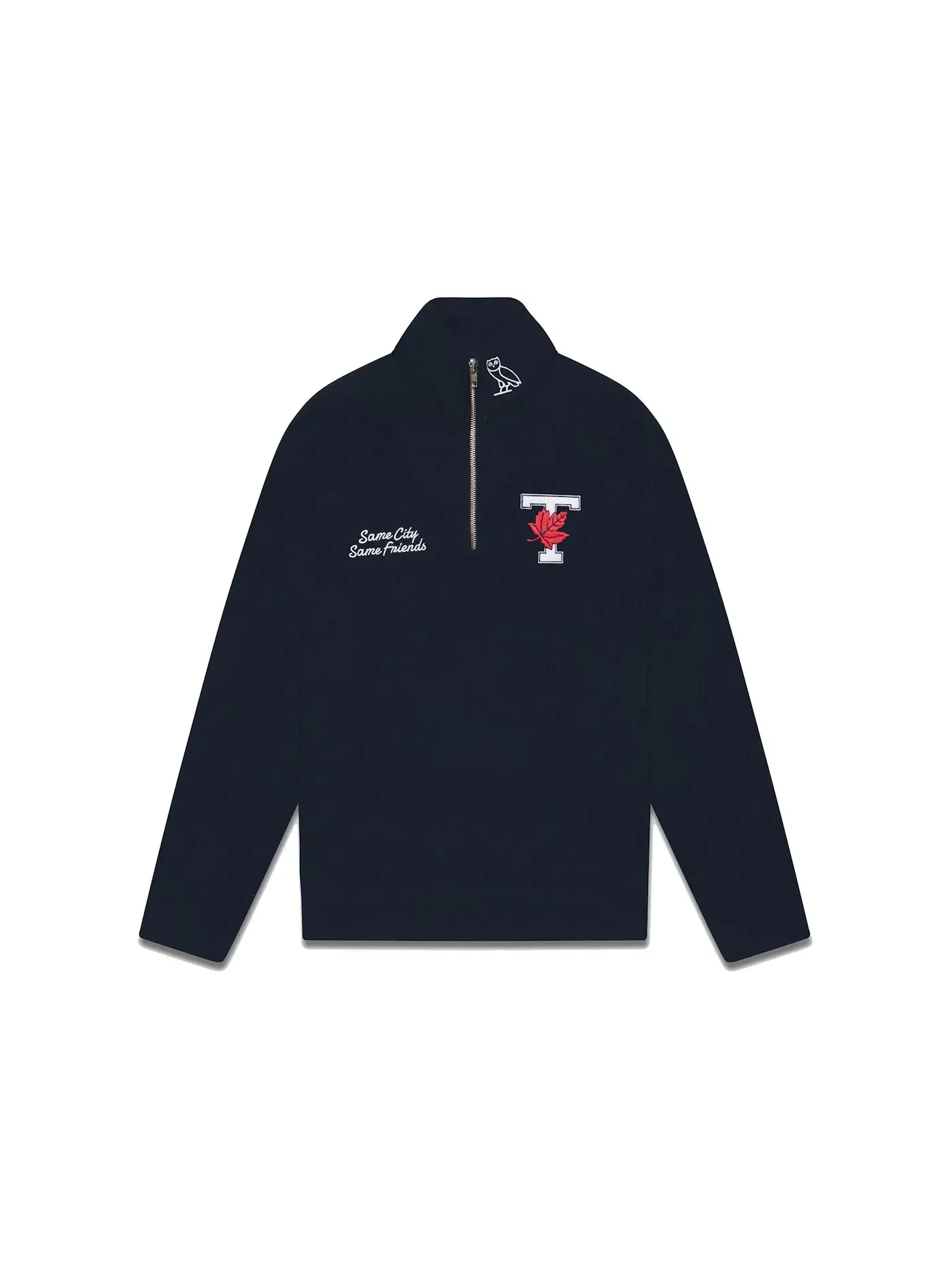 Мужской свитшот с принтом OVO Sweatshirt — изображение 1 из 1, темно-синий