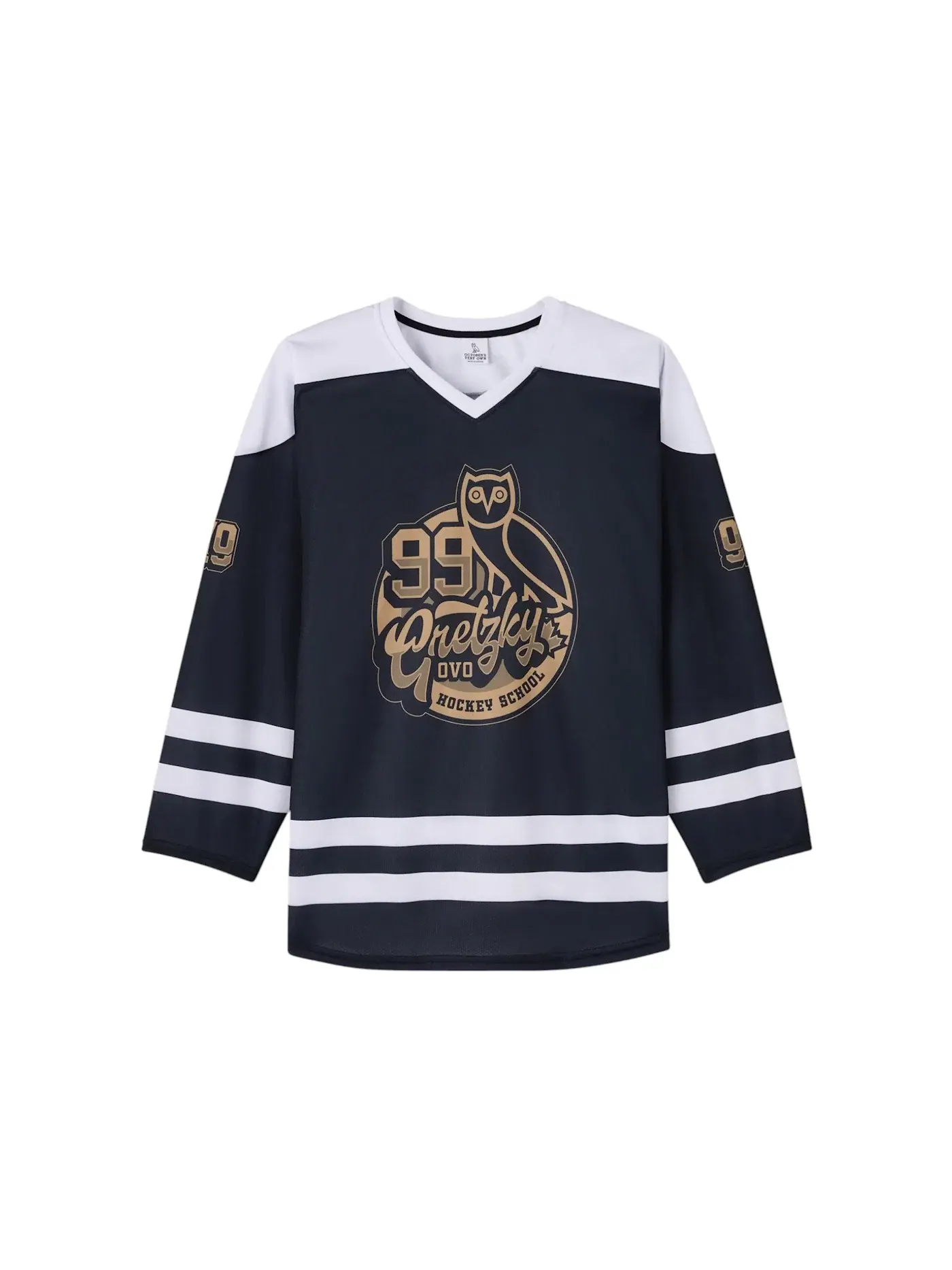 Мужская джерси с принтом OVO x Wayne Gretzky Hockey School Jersey OVO — изображение 1 из 2, черный