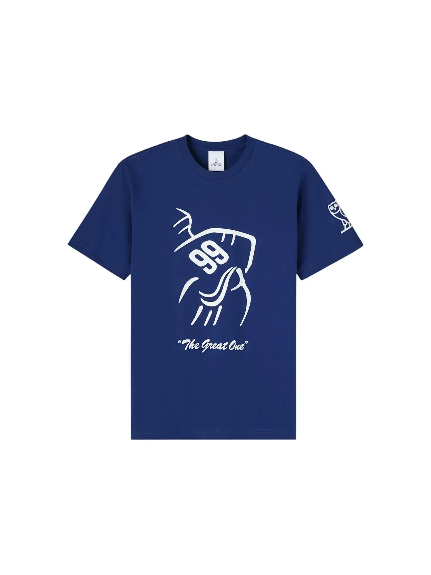 Мужская футболка с принтом OVO x Wayne Gretzky T-shirt OVO — изображение 2 из 2, синий