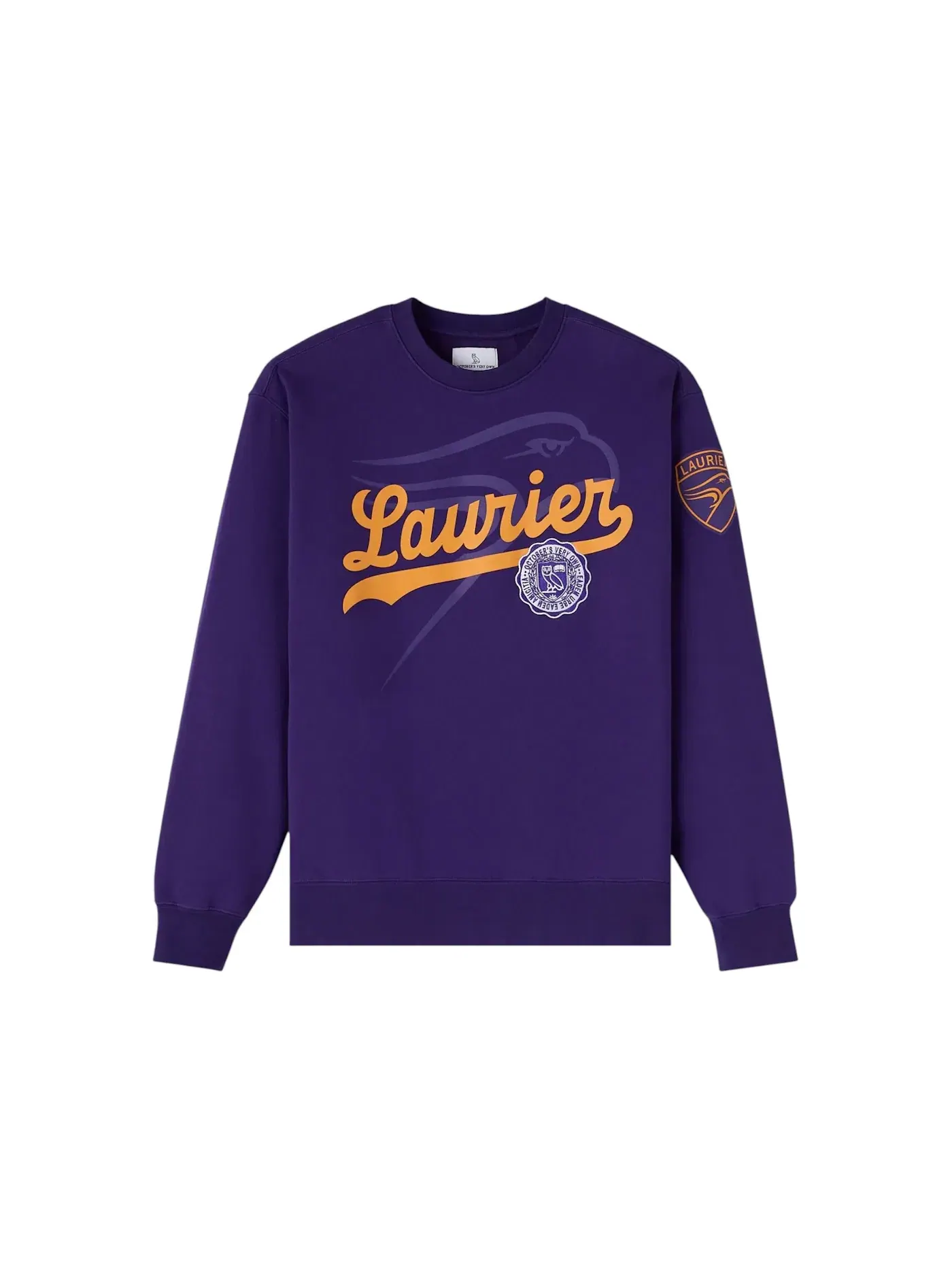 Мужской свитшот с принтом Crewneck OVO — изображение 1 из 2, фиолетовый