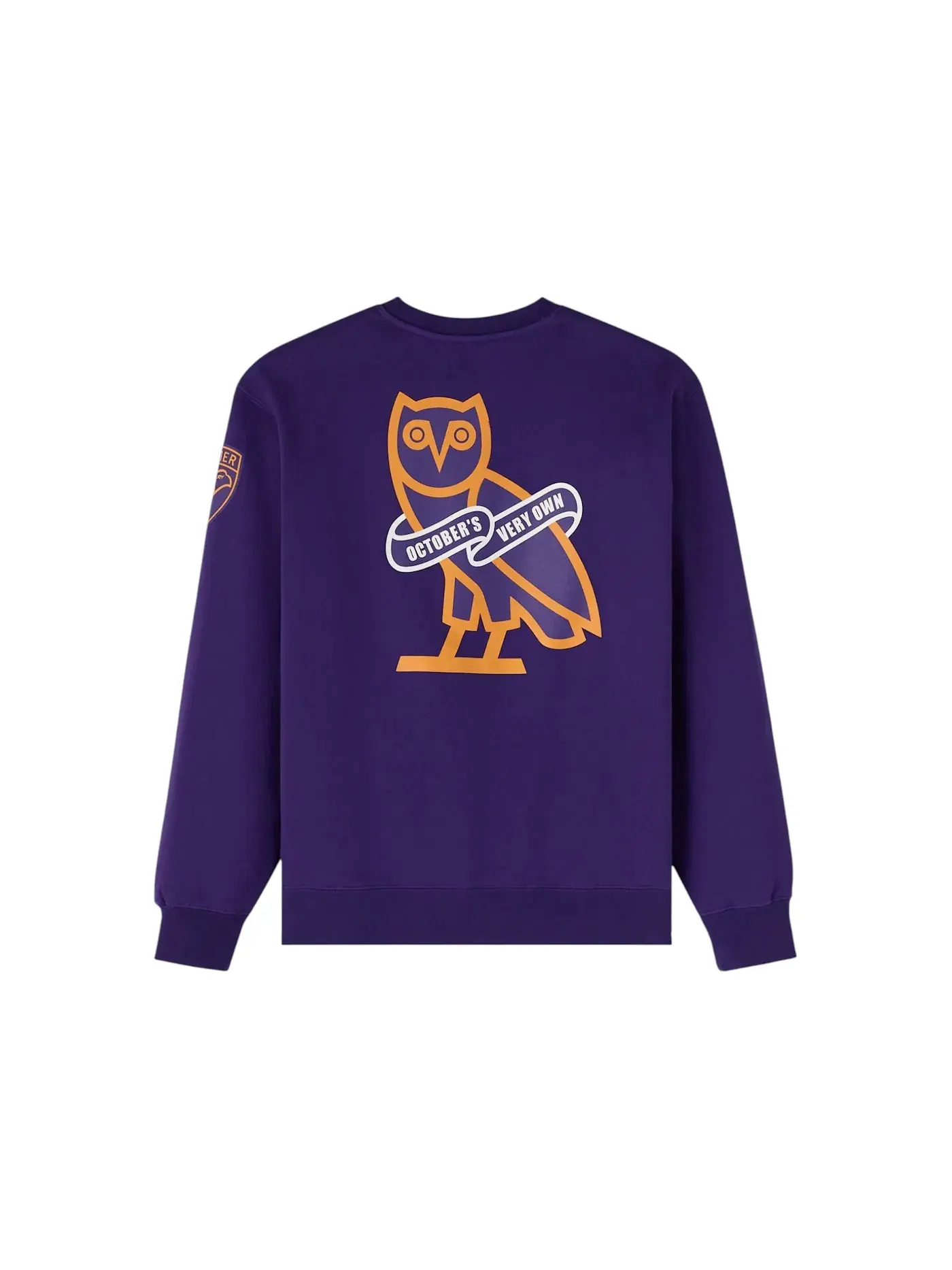 Мужской свитшот с принтом Crewneck OVO — изображение 2 из 2, фиолетовый