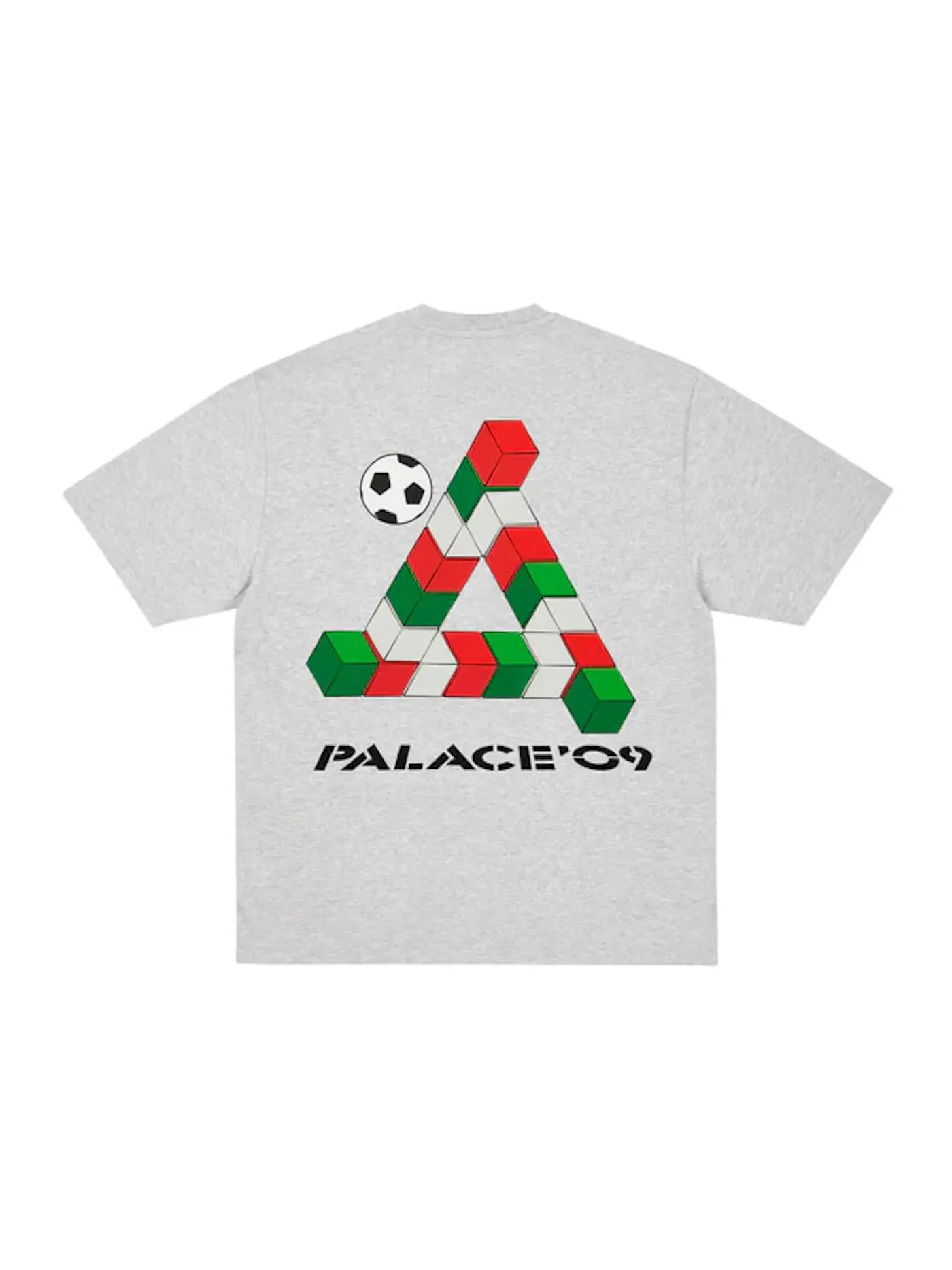 Мужская футболка с принтом Palace 09 Tri-Ferg — изображение 1 из 2, серый