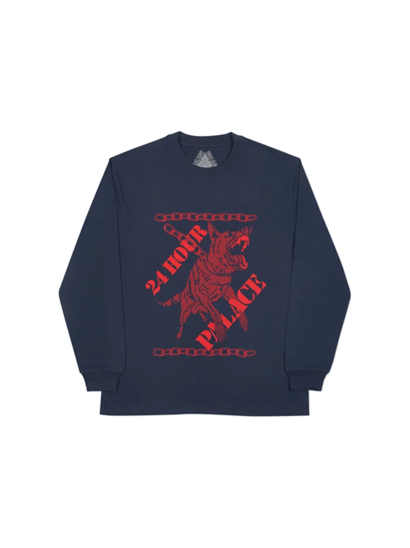 Мужская футболка с длинным рукавом Palace 24 Hour Longsleeve — изображение 1 из 1, темно-синий