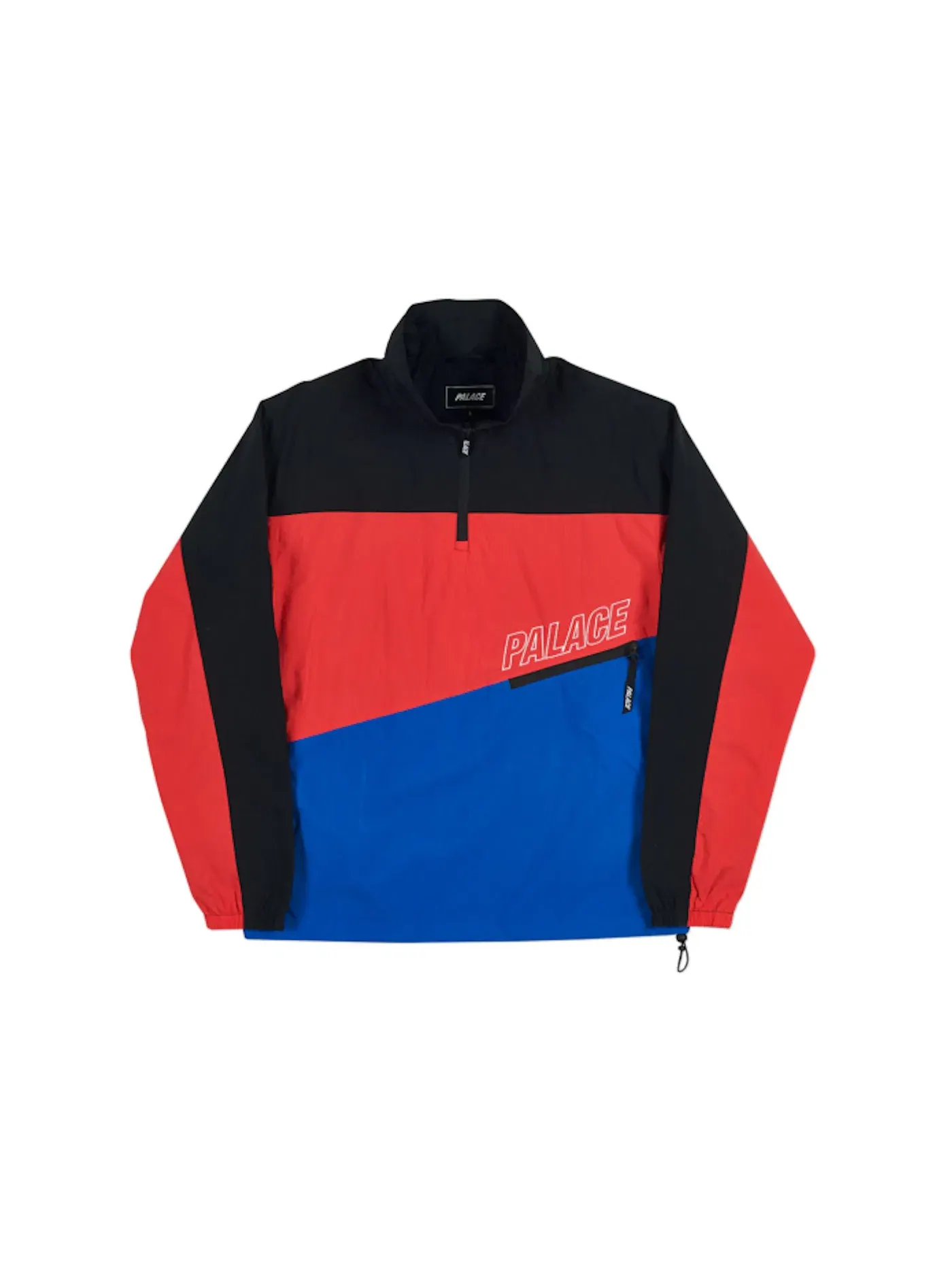 Мужская куртка-ветровка с принтом Palace, 3-Track Shell Top — изображение 1 из 2, черный//синий