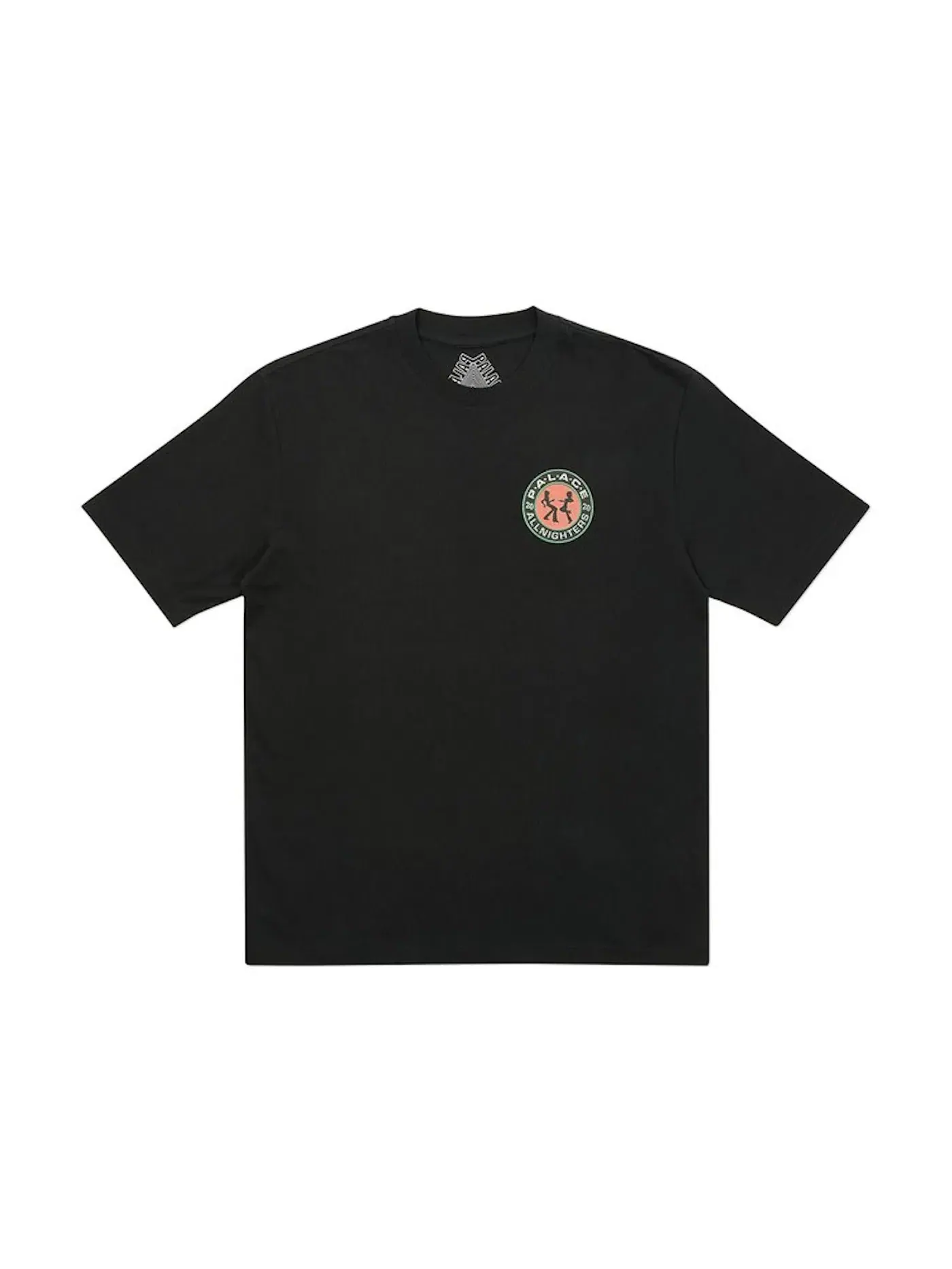 Мужская футболка с принтом Palace All Nighters T-Shirt — изображение 2 из 2, черный