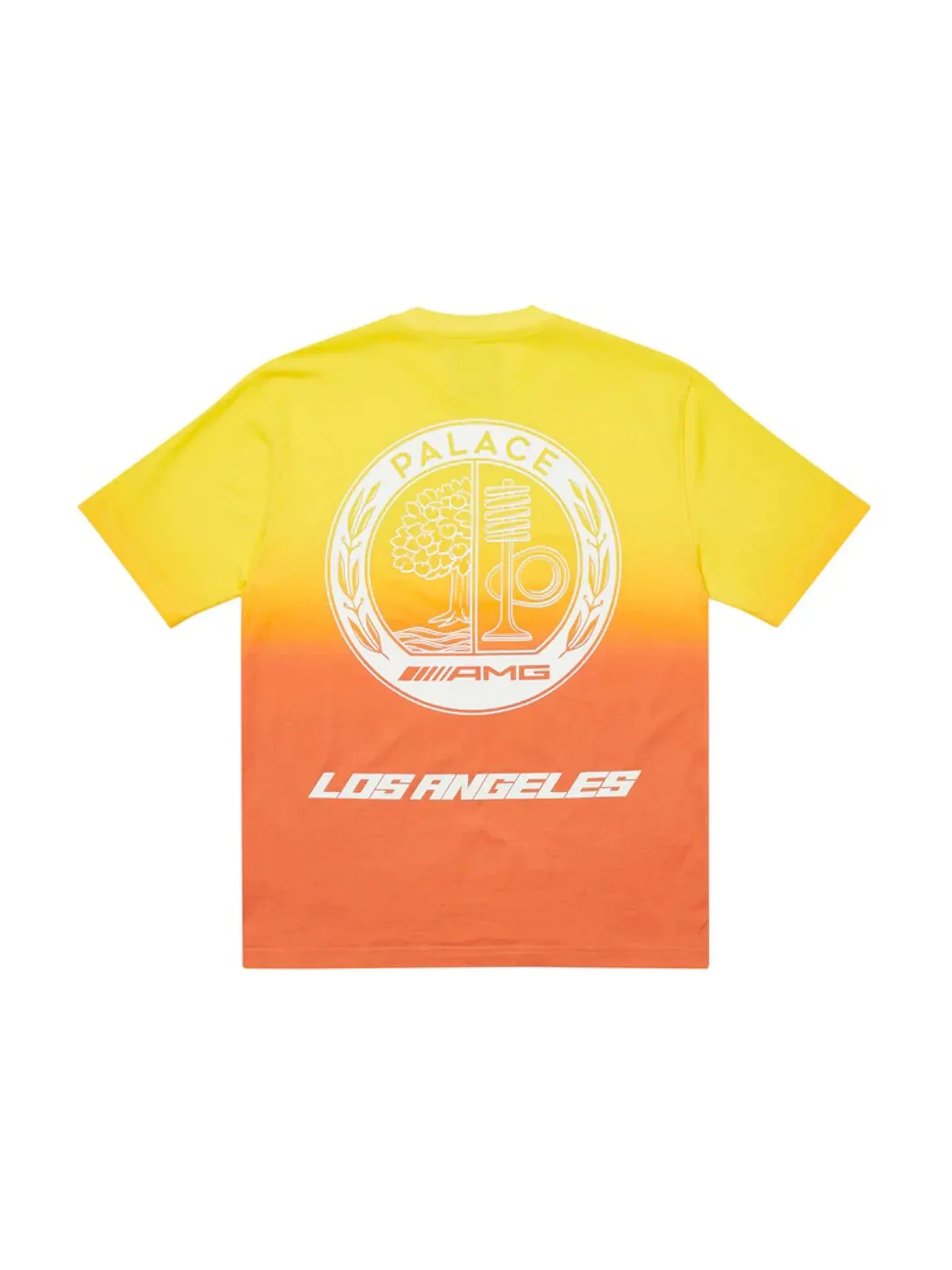 Мужская футболка с принтом Palace AMG 2.0 Log Angeles T-shirt — изображение 1 из 2, желтый/оранжевый