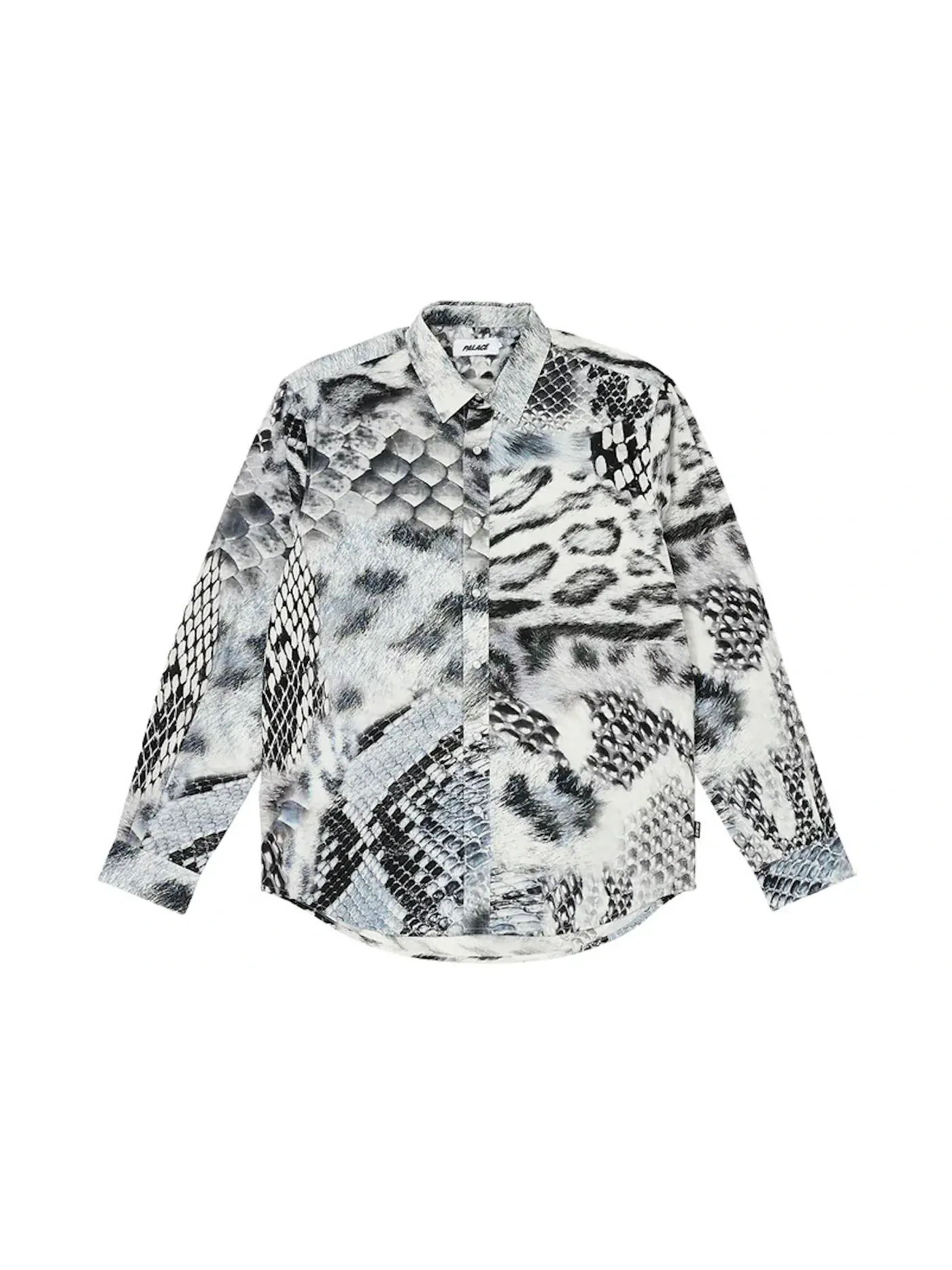 Мужская рубашка с принтом Palace Shirt — изображение 1 из 2, серый