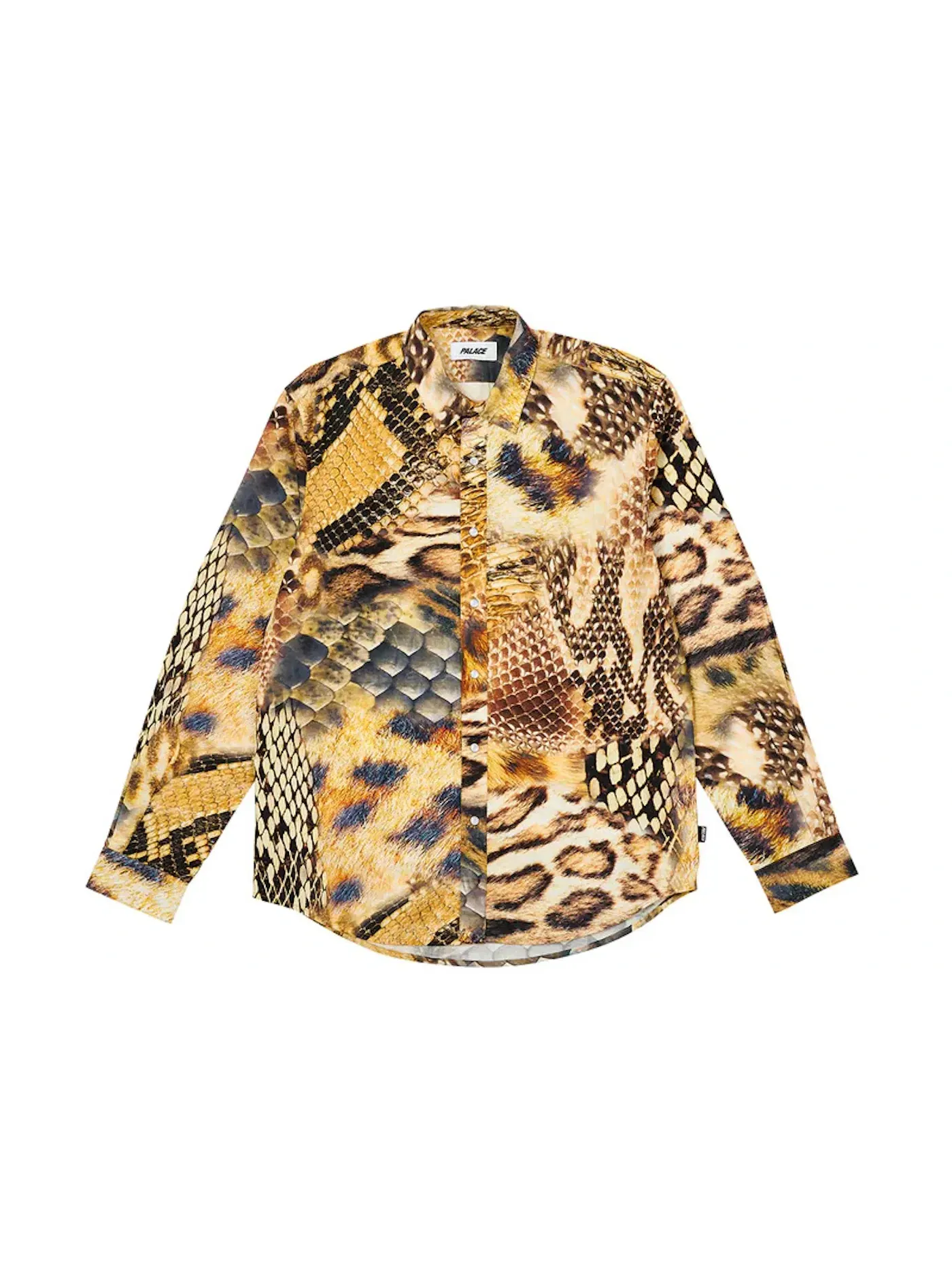Мужская рубашка с принтом Animal Print Palace — изображение 1 из 2, желтый